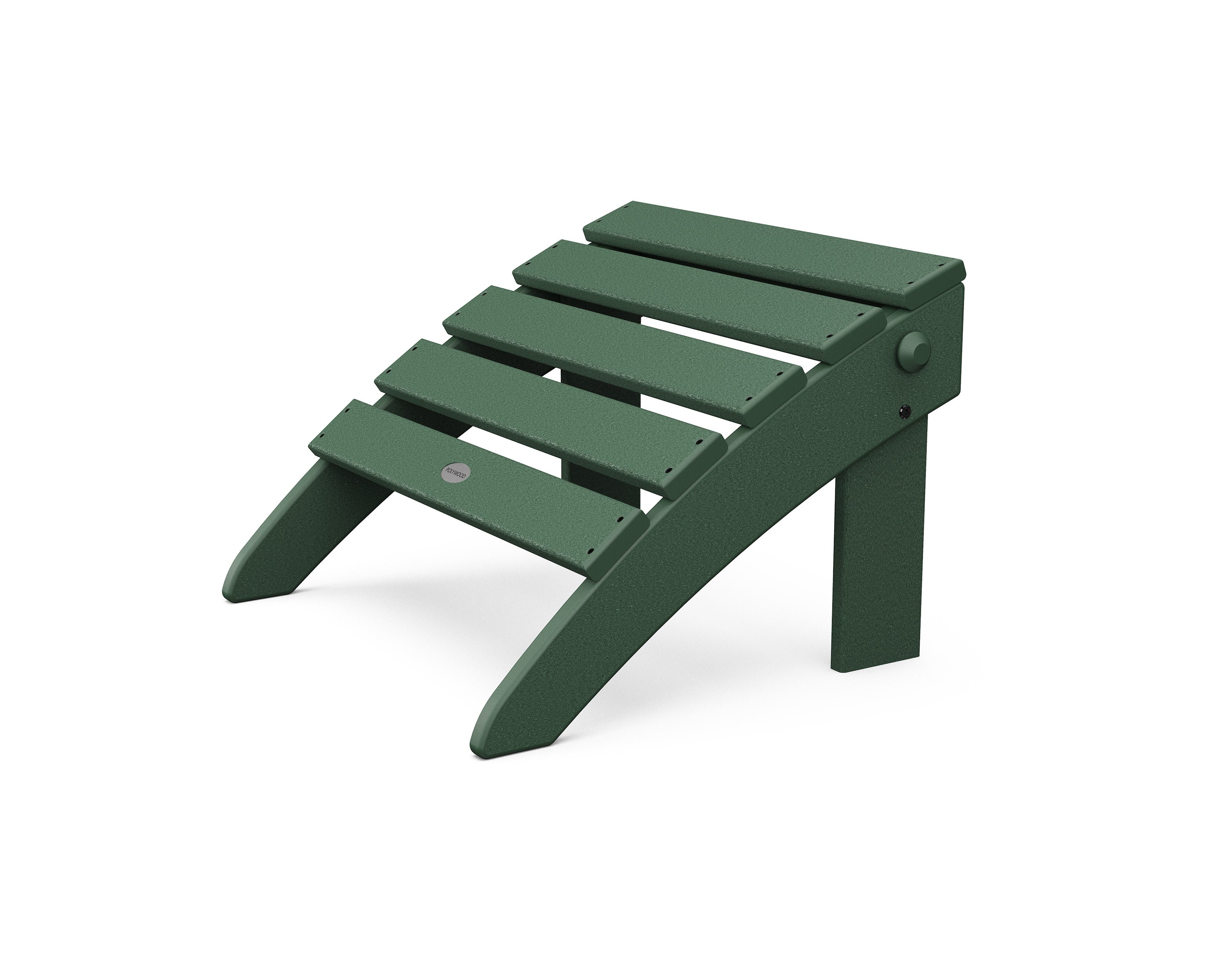 Classic Adirondack Folding Ottoman in Green