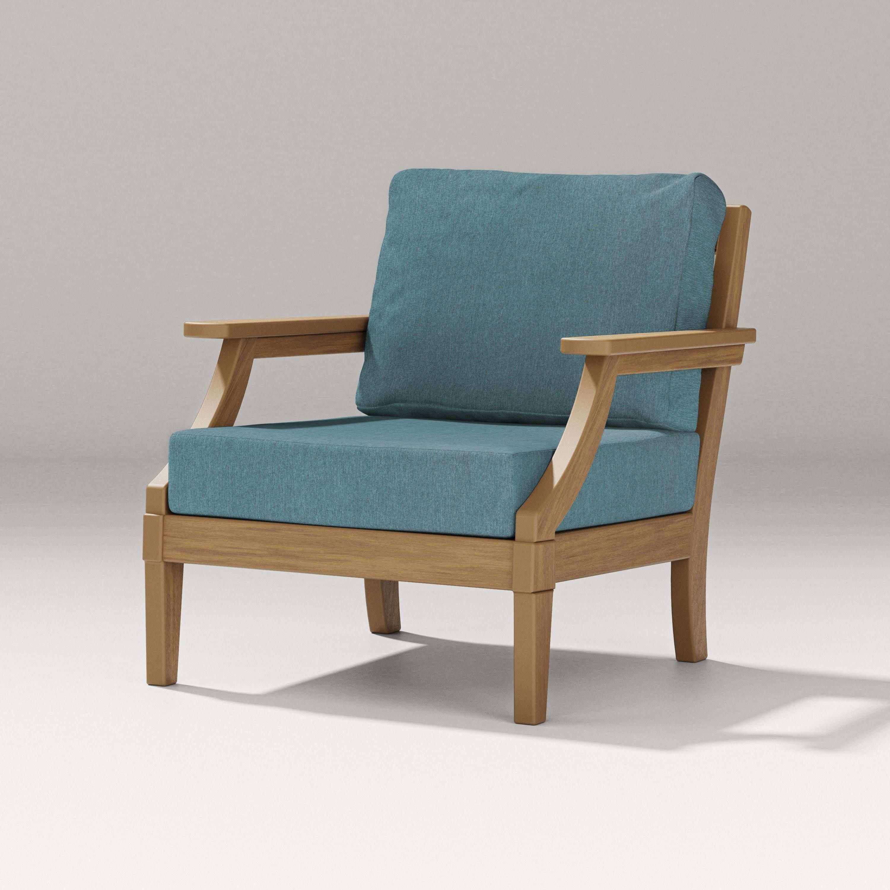 Estate Lounge Chair in Natural / Ocean Teal