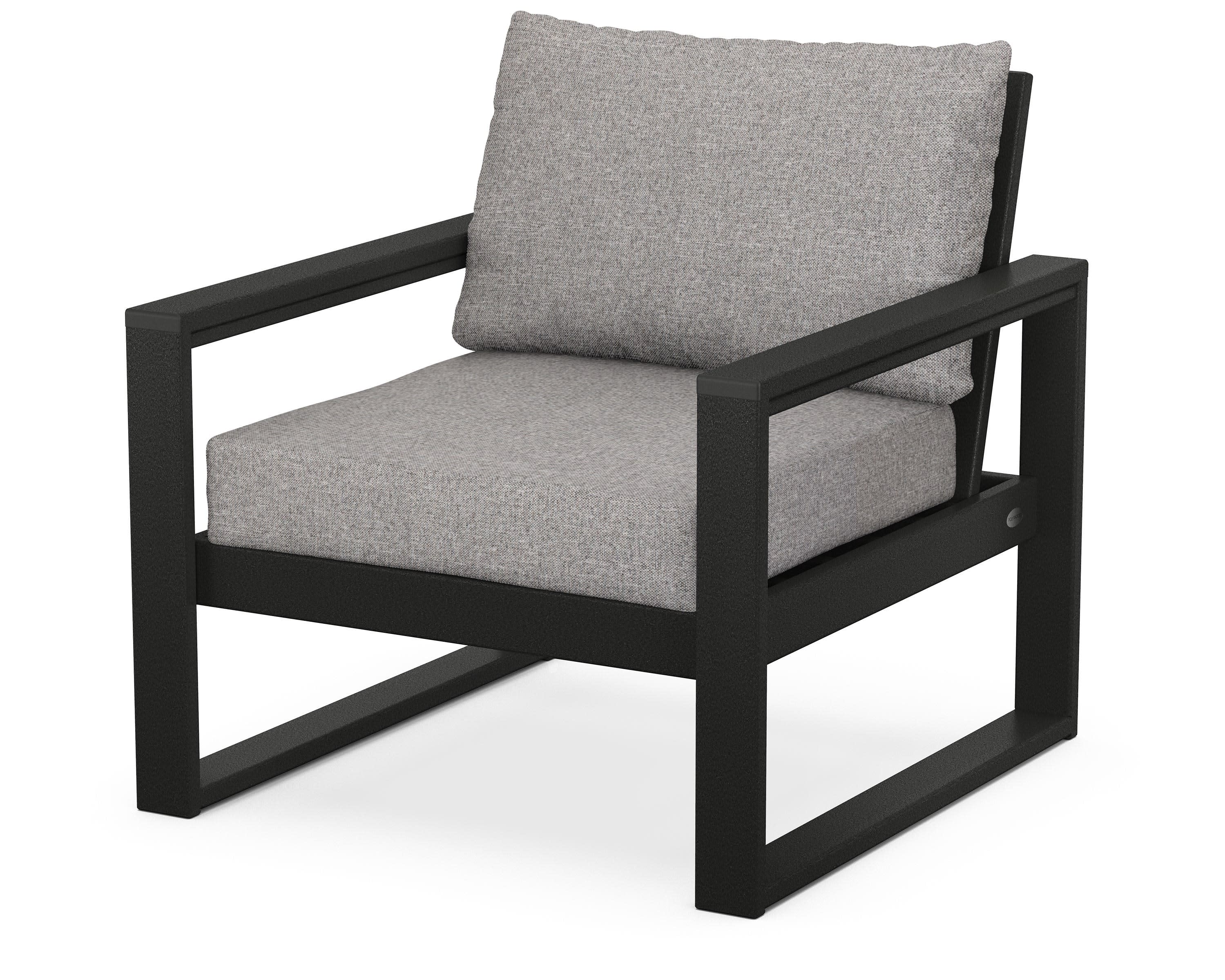 EDGE Club Chair in Black / Grey Mist
