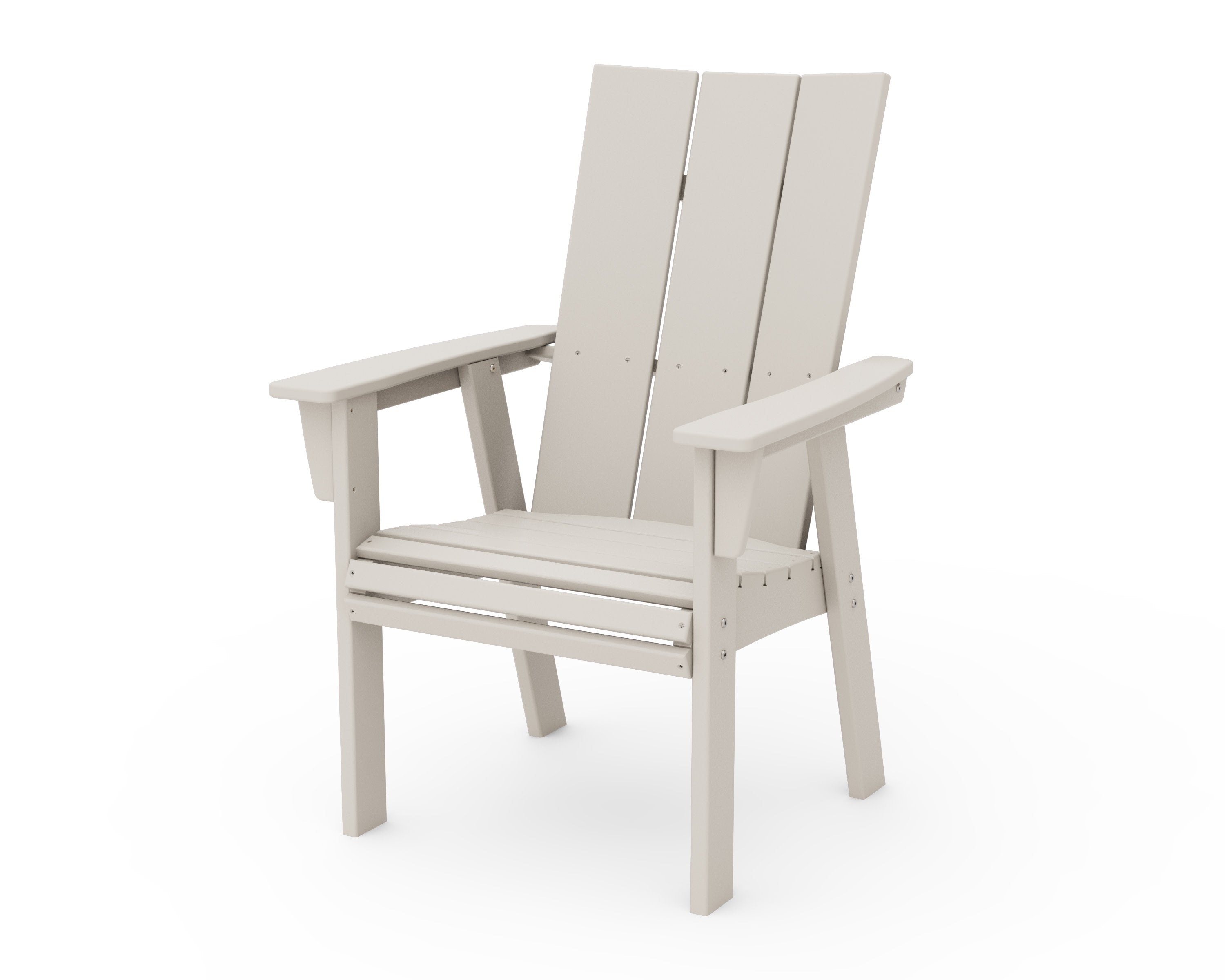 Modern Curveback Adirondack Dining Chair in Sand