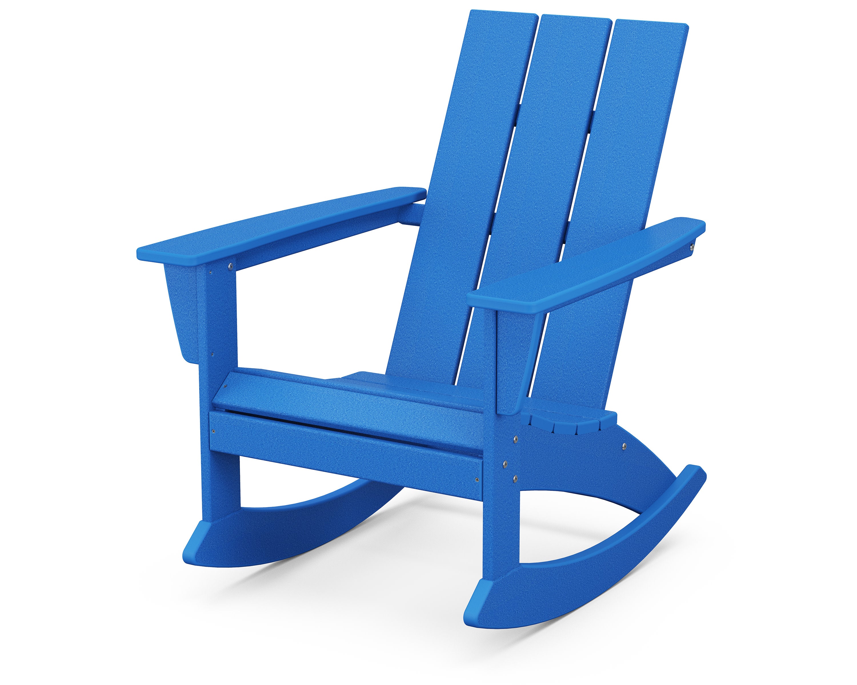 Modern Adirondack Rocking Chair in Pacific Blue