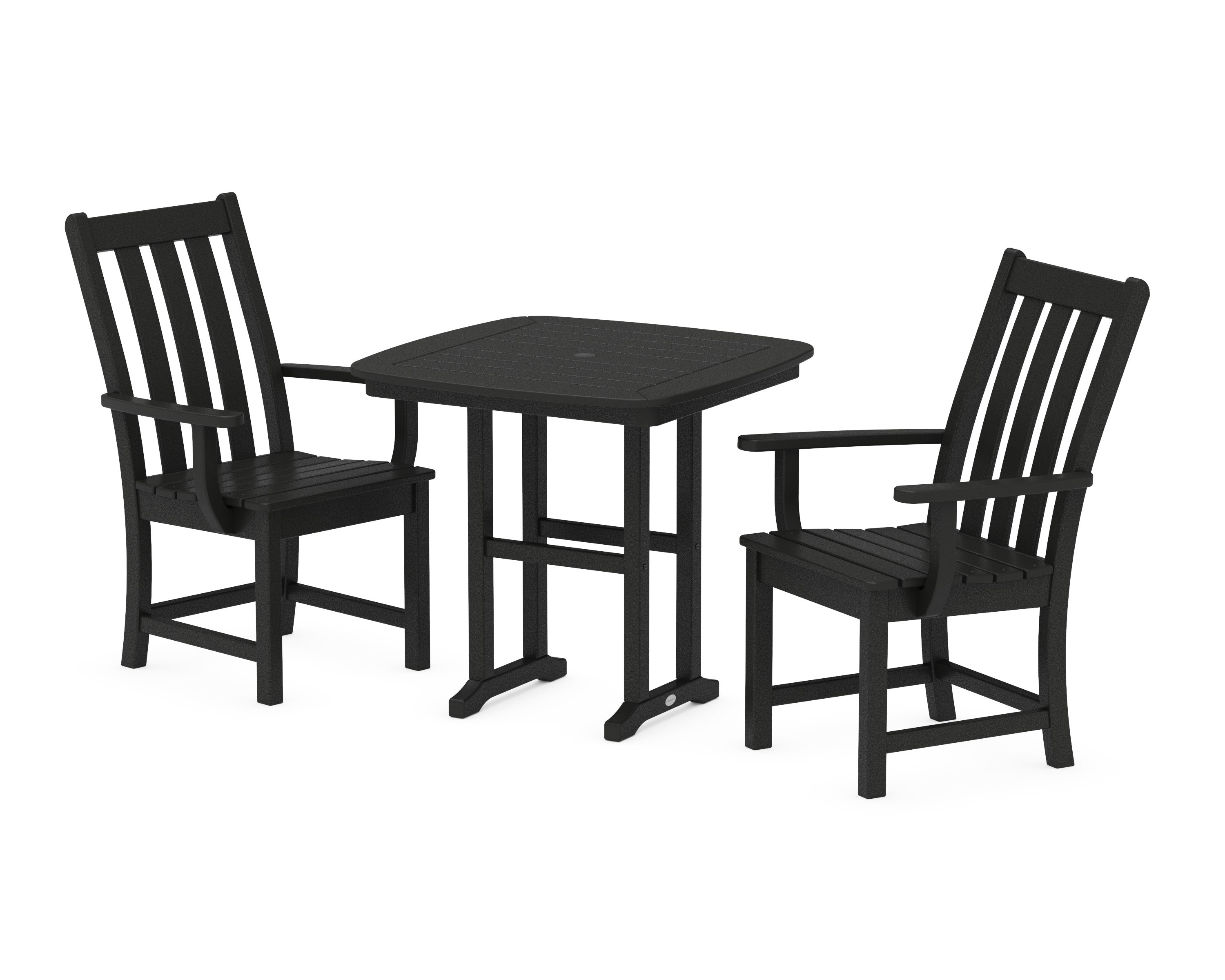 Vineyard 3-Piece Dining Set in Black