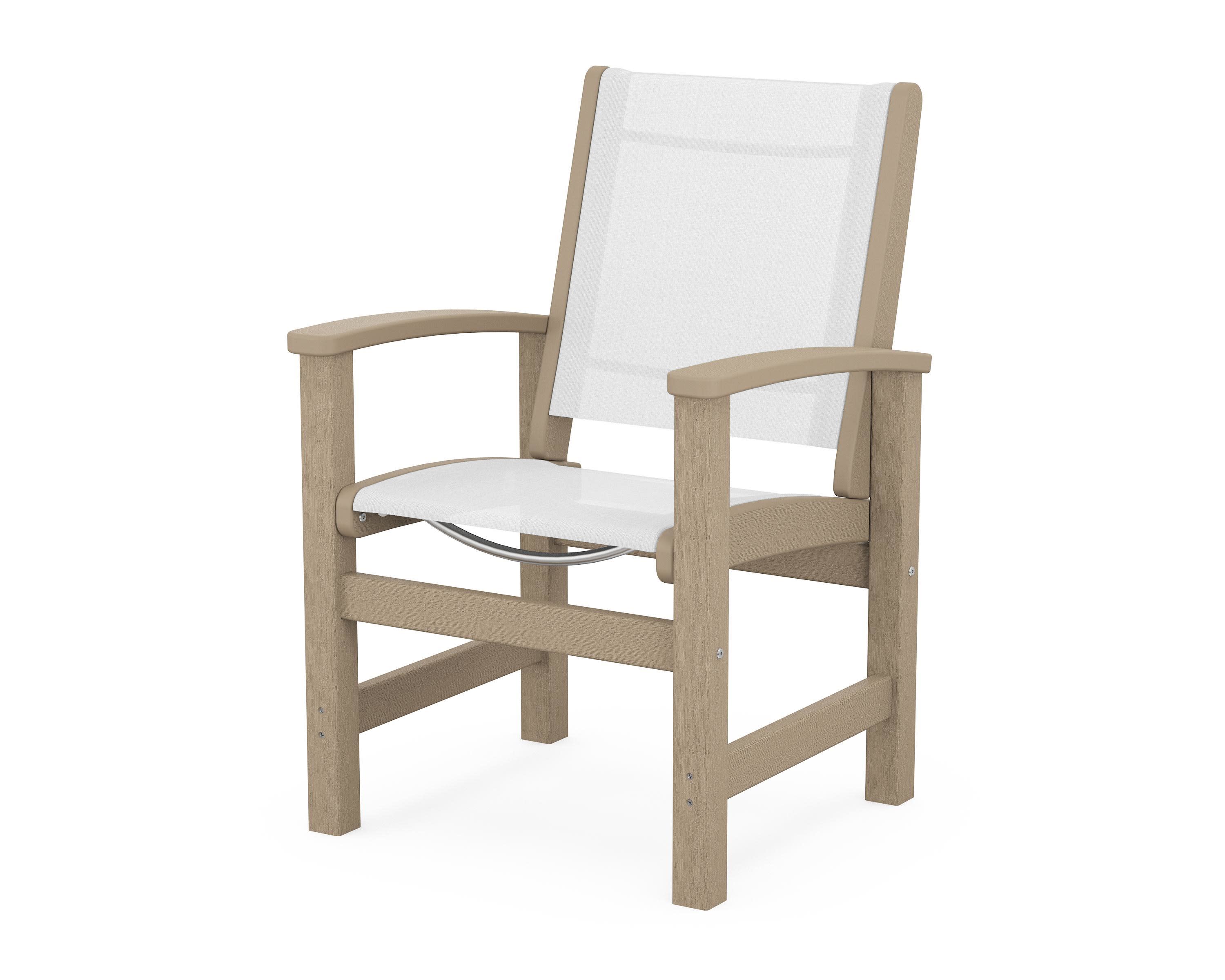 Coastal Dining Chair in Vintage Sahara / White Sling