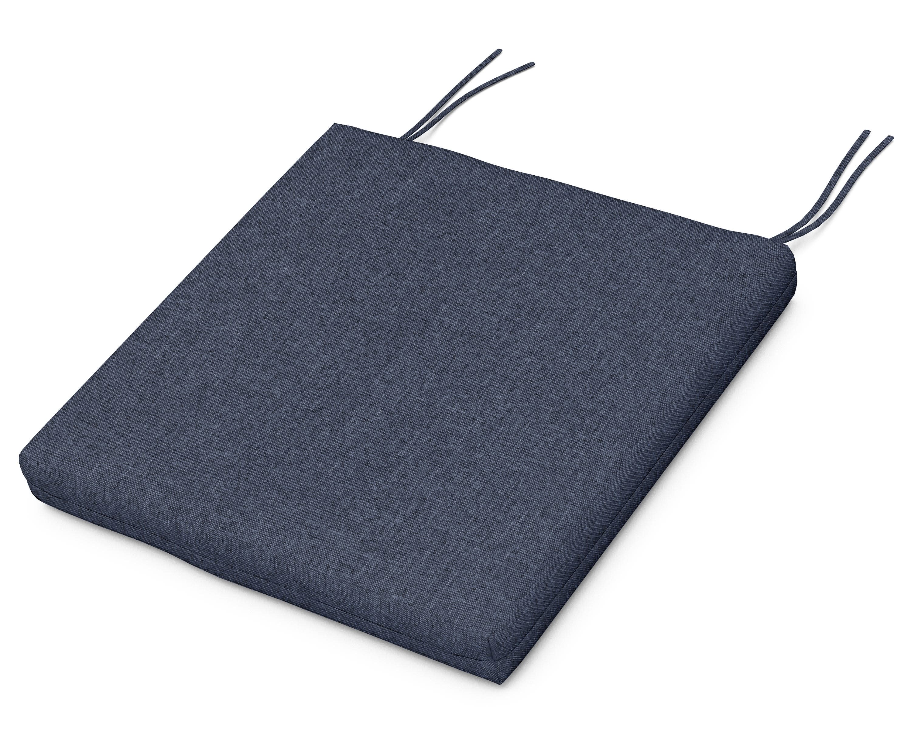 Classic Oversized Adirondack Seat Pad 17.5"D x 22.25"W x 2.5"H in Stone Blue