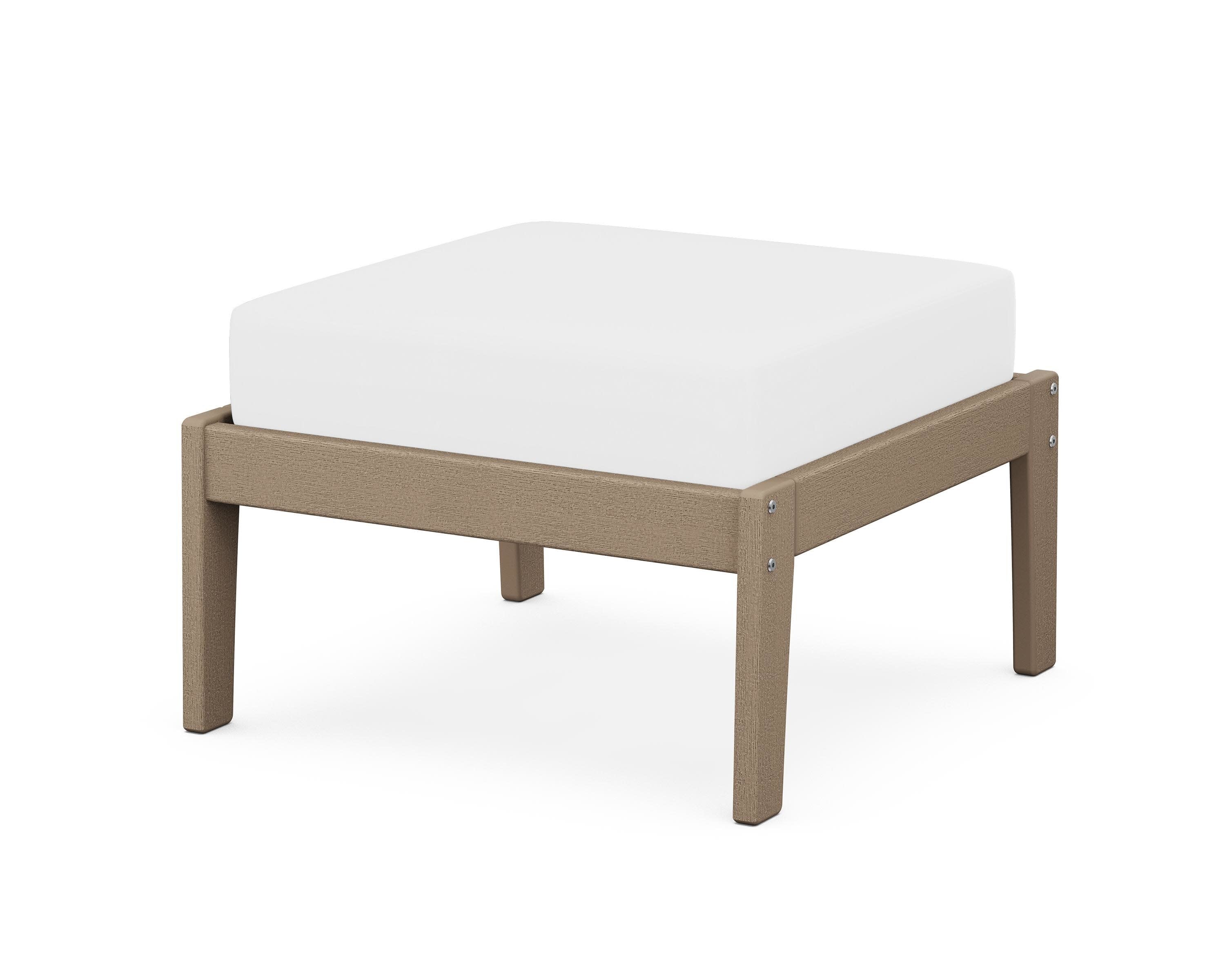 Deep Seating Ottoman in Vintage Sahara / Natural