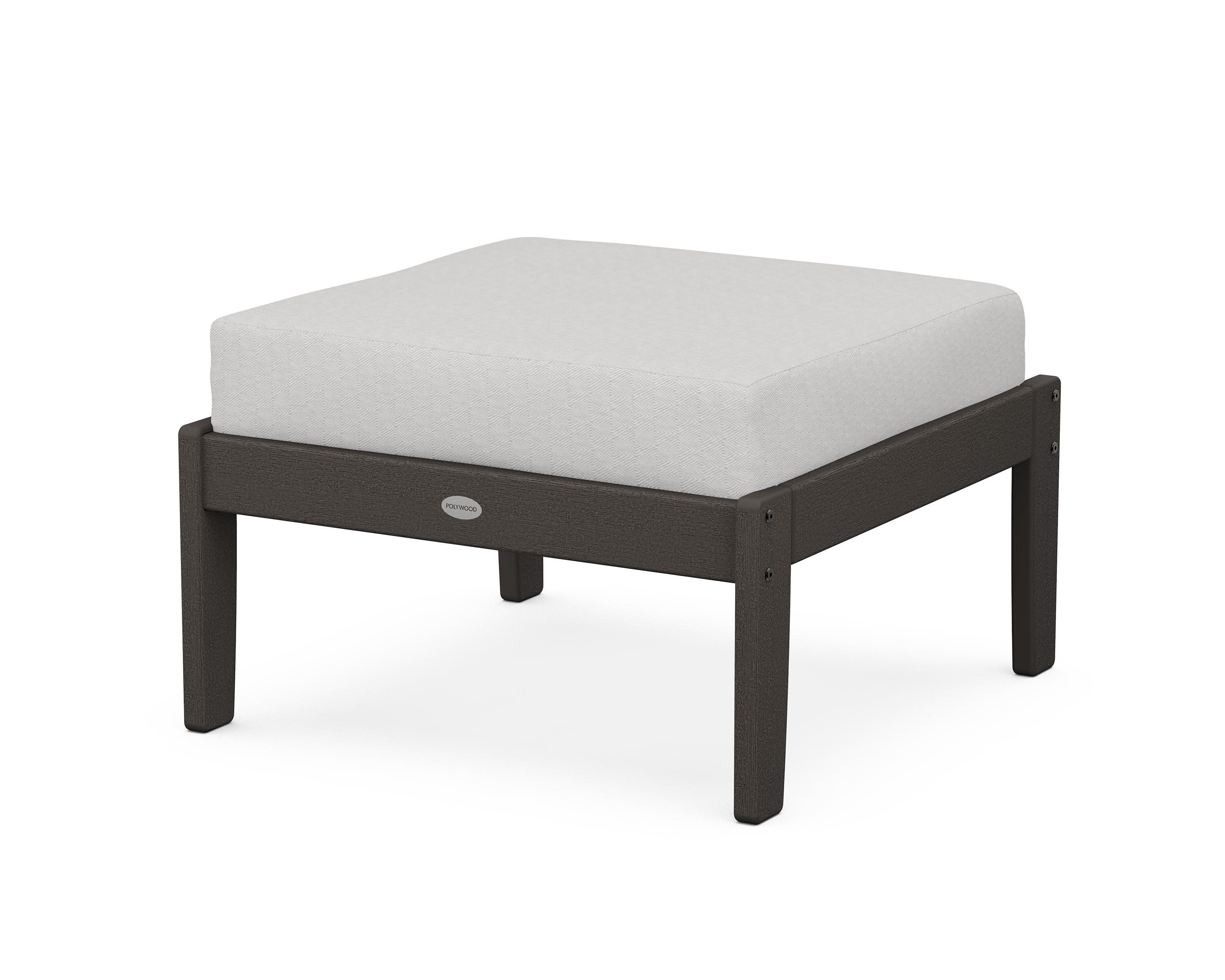 Braxton Deep Seating Ottoman in Vintage Coffee / Diamond in the Rough