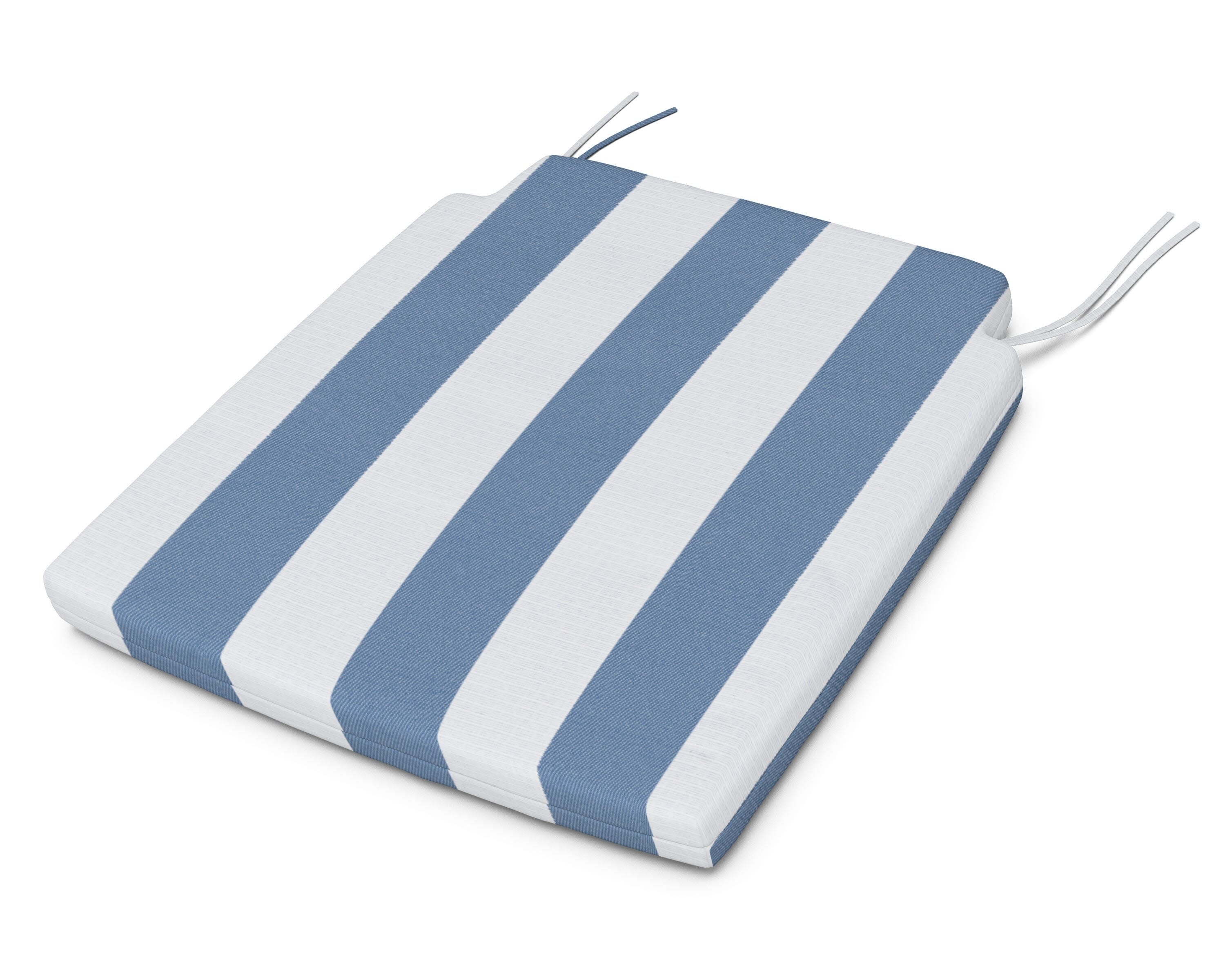 Savannah Dining Seat Pad in Cabana Stripe Sky Blue