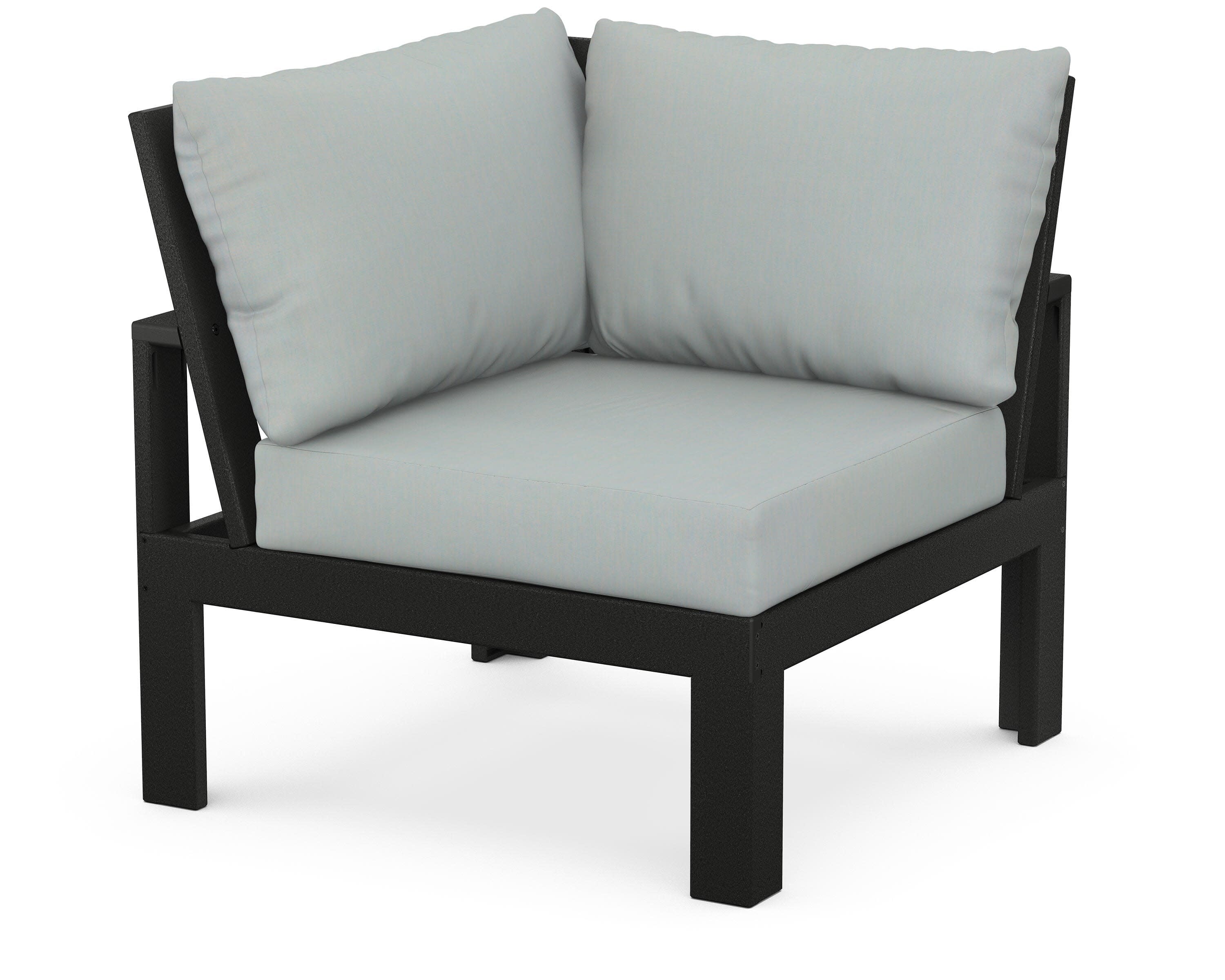 Modular Corner Chair in Black / Spa