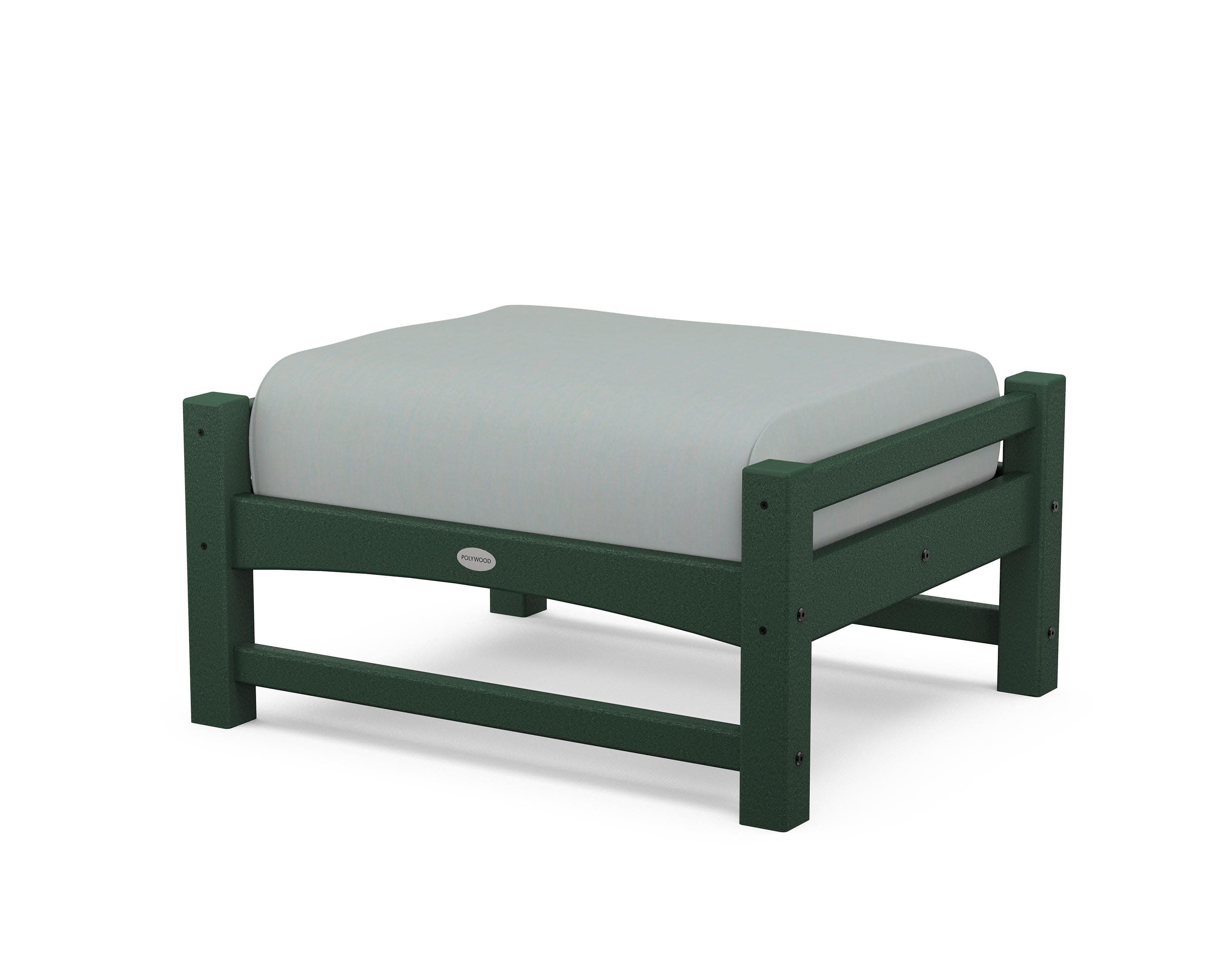 Club Ottoman in Green / Spa