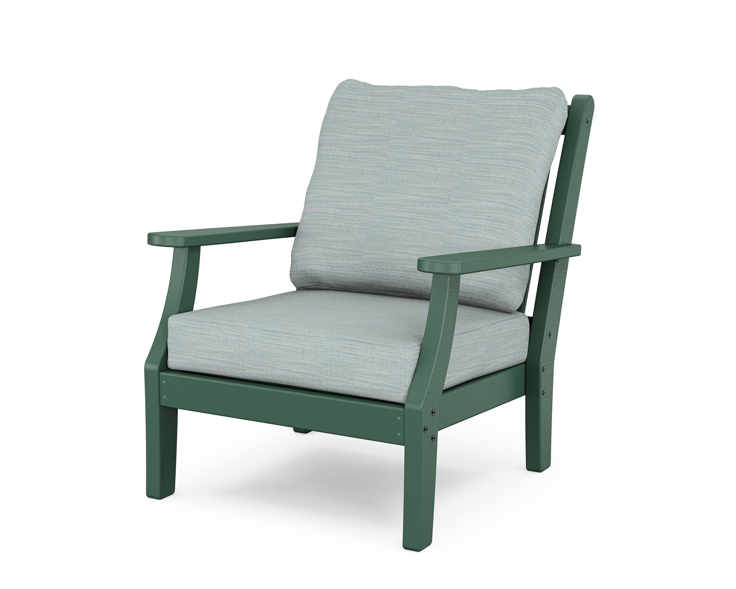Wovendale Deep Seating Chair in Green / Soothe Mist