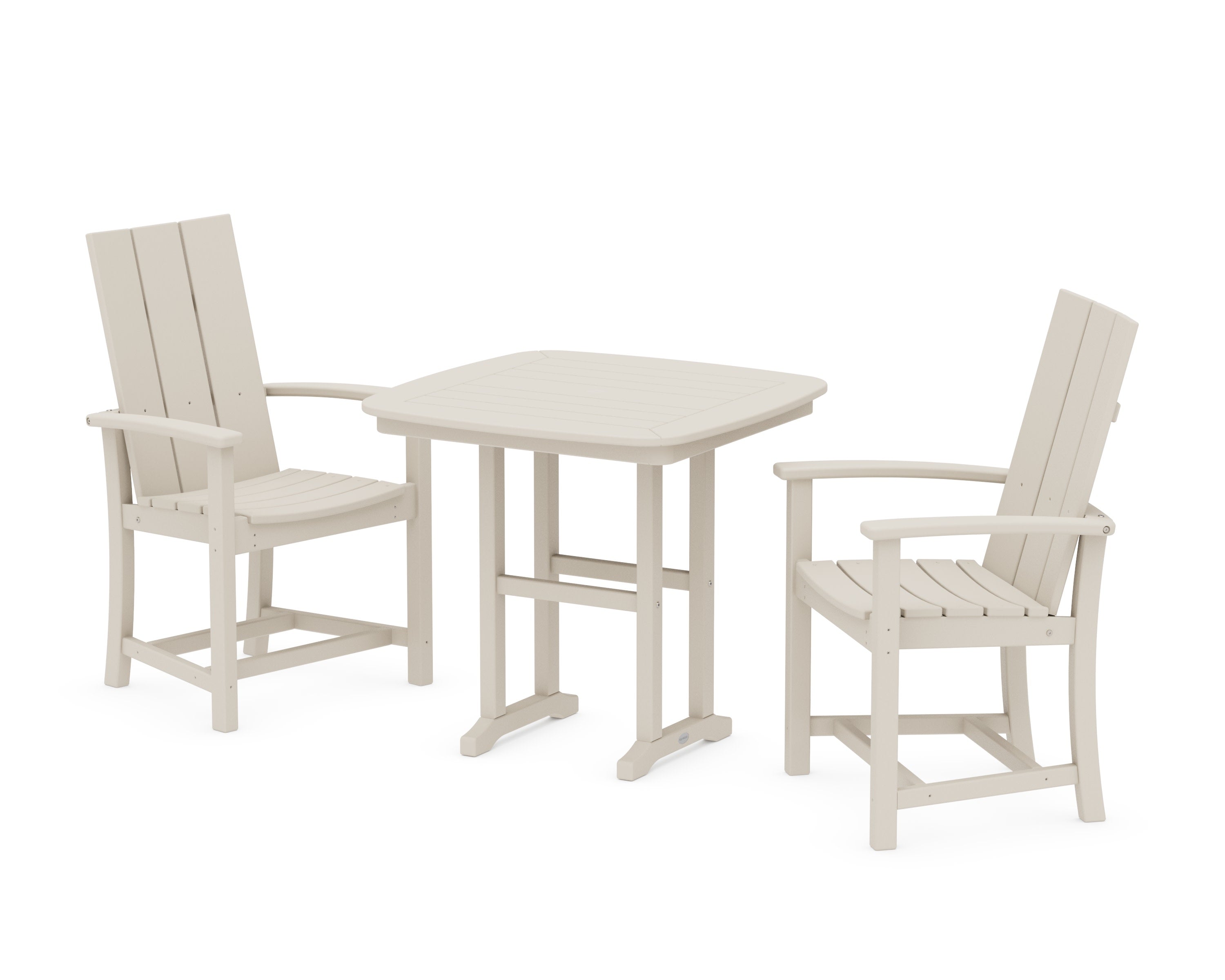 Modern Adirondack 3-Piece Dining Set in Sand