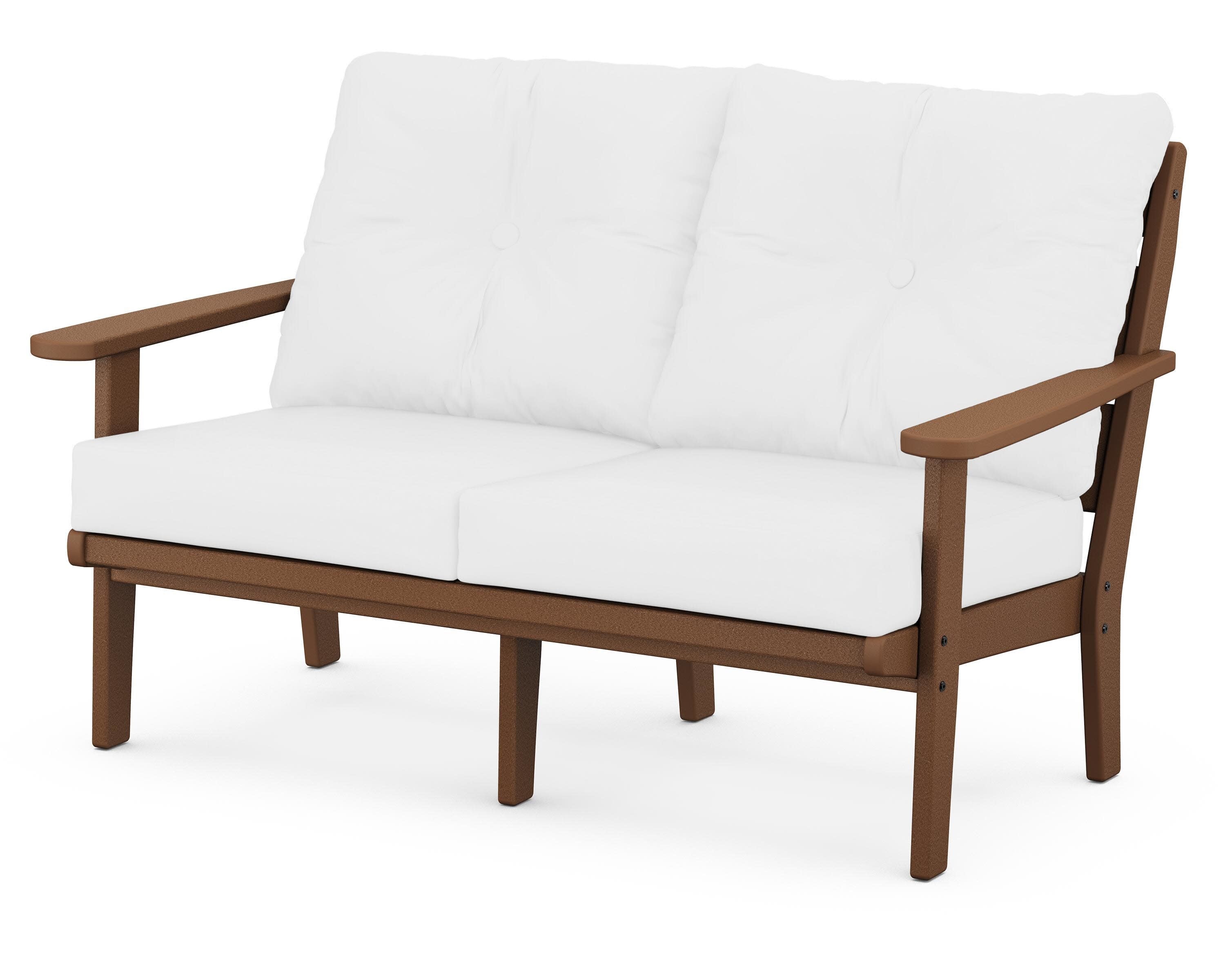 Lakeside Deep Seating Loveseat in Teak / Natural