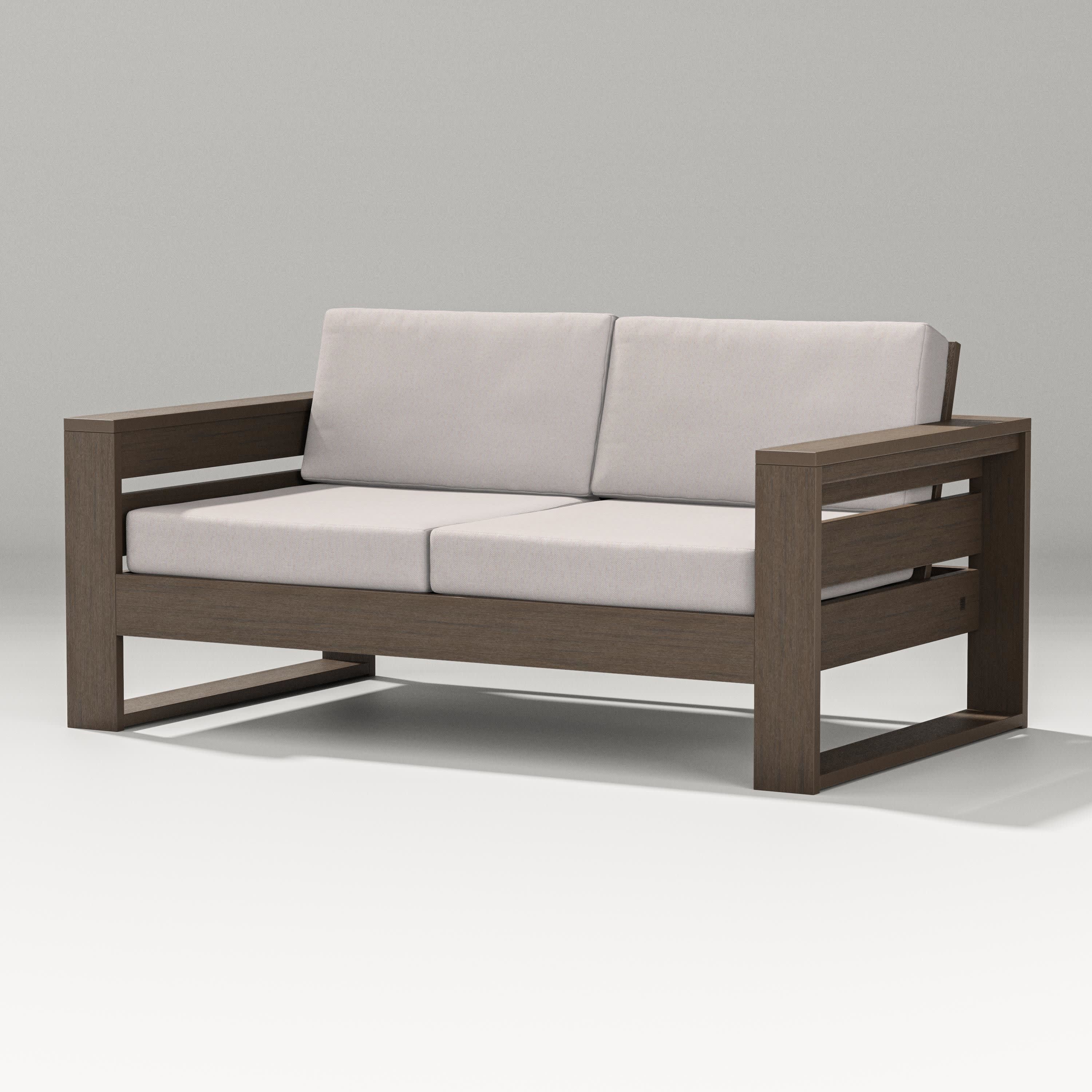 Latitude Loveseat in Kona / Dune Burlap
