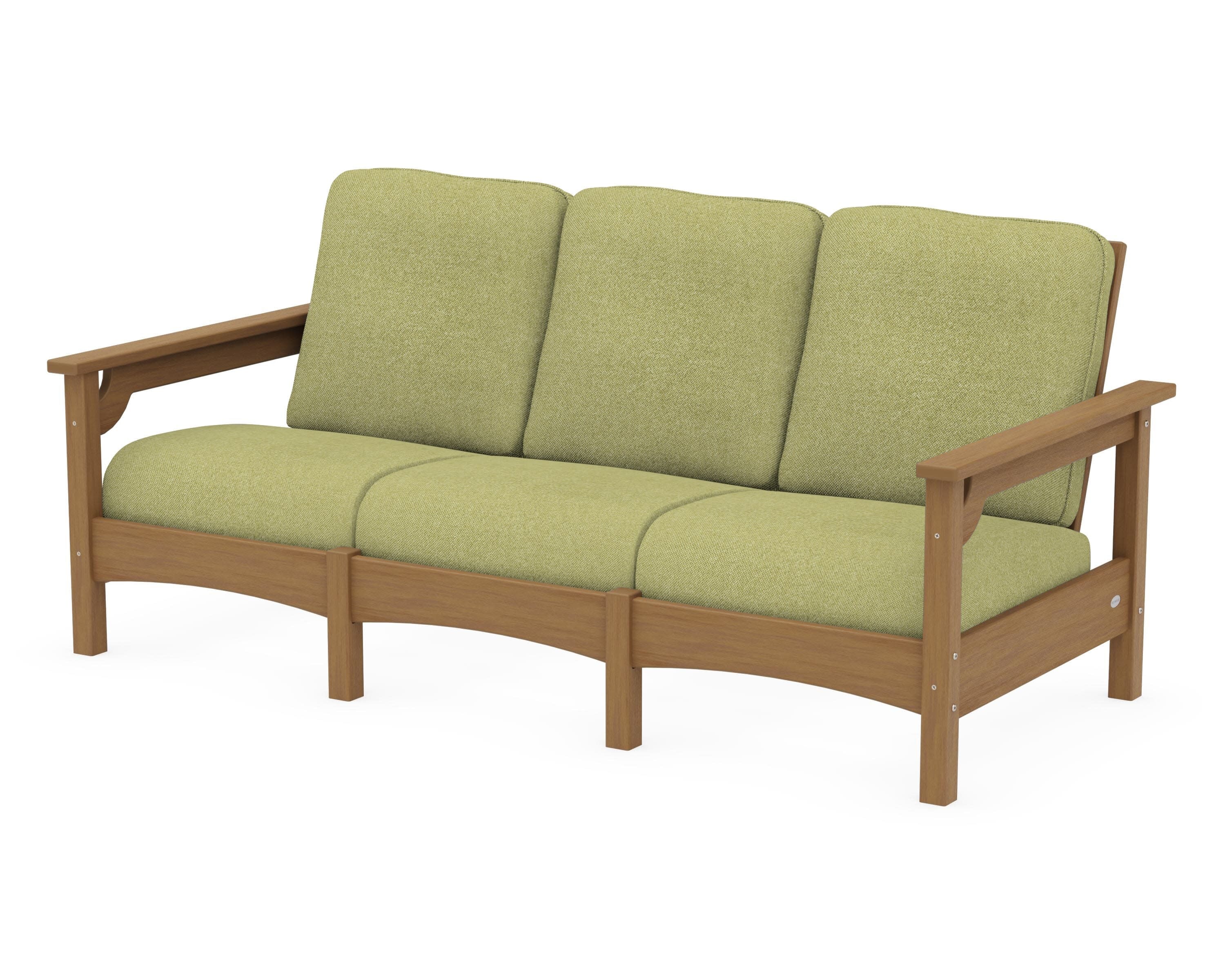Club Sofa in Natural / Chartreuse Boucle