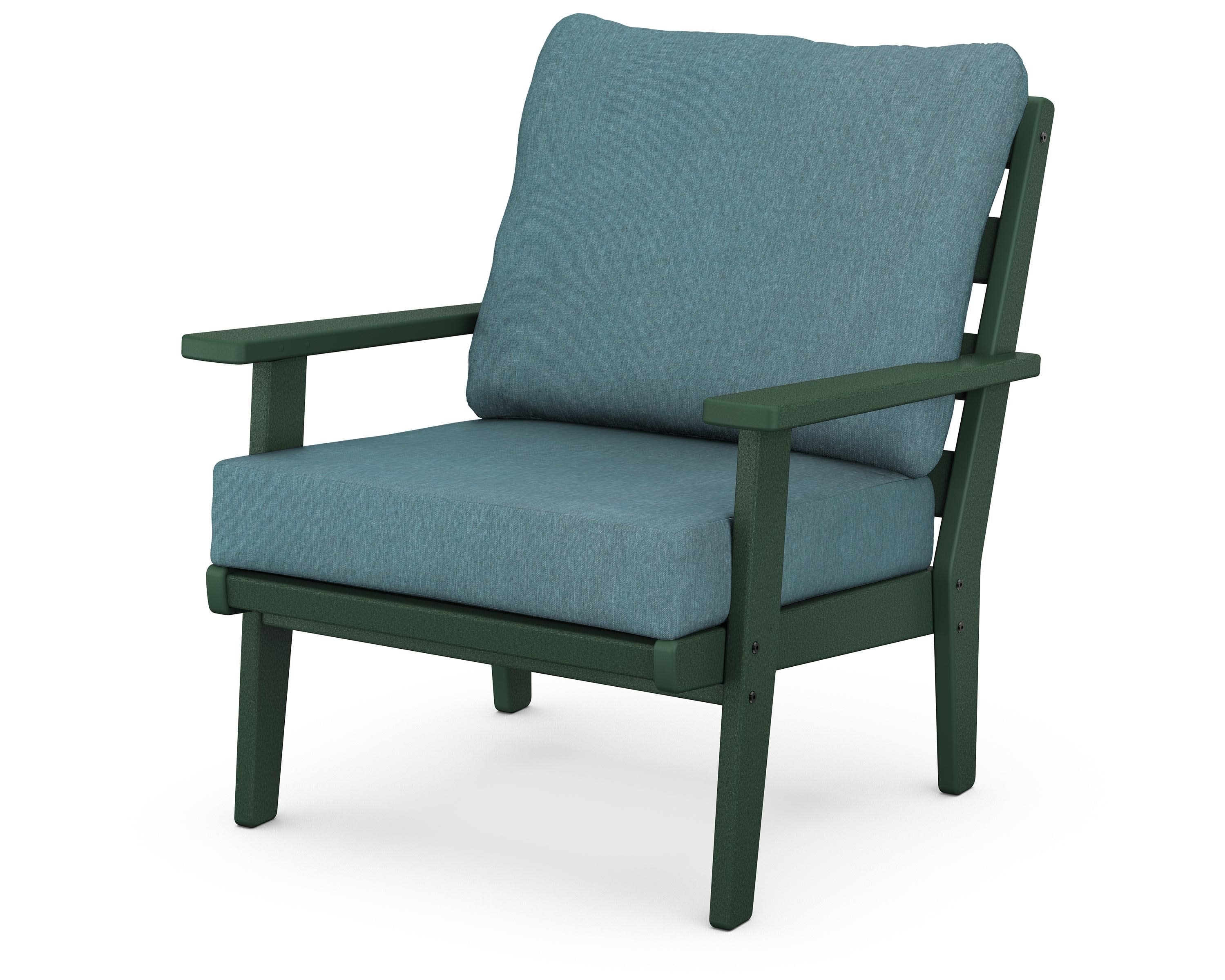 Grant Park Deep Seating Chair in Green / Ocean Teal