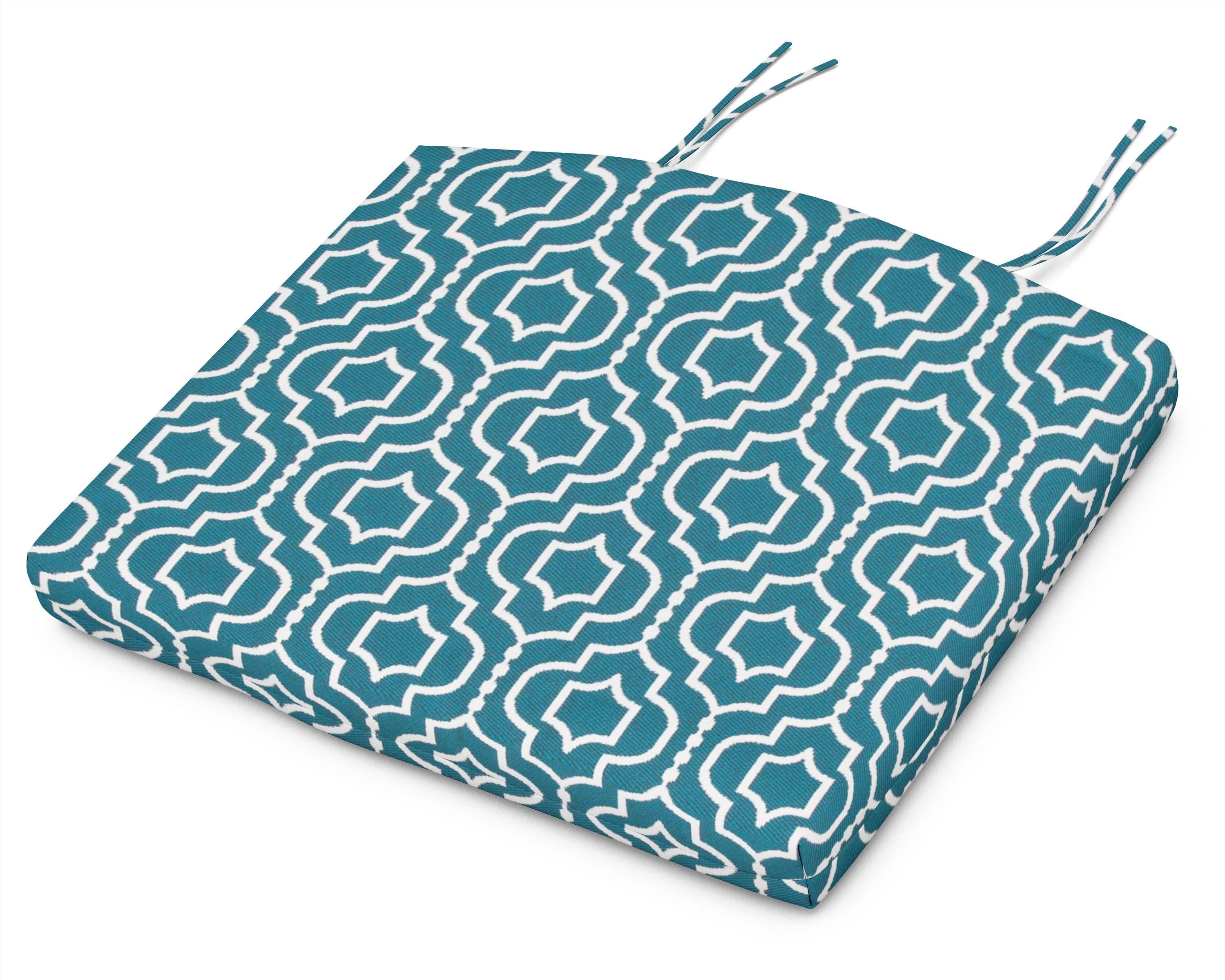 Standard Seat Cushion 18.5"D x 24"W x 2.5"H in Tensil Lagoon