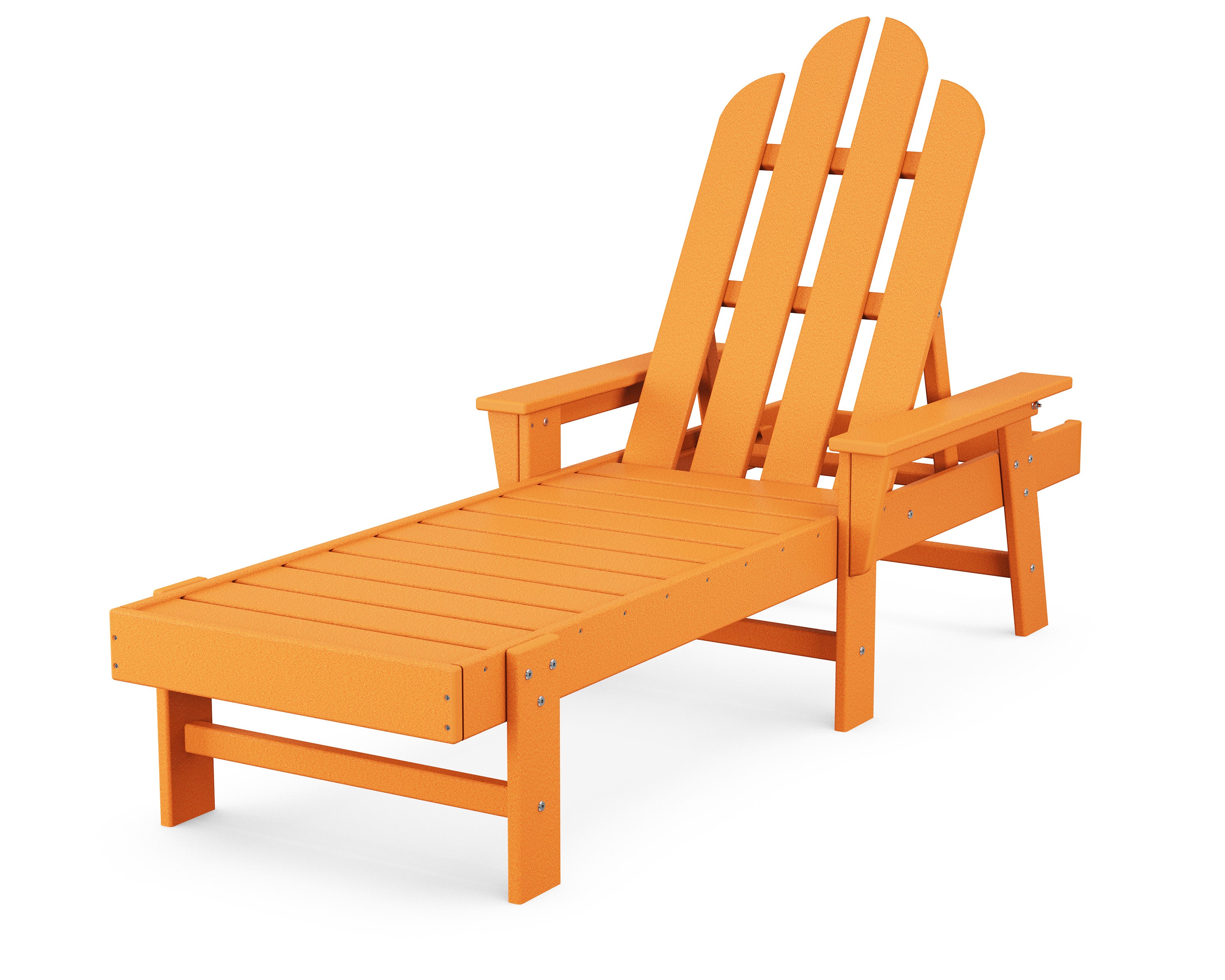 Long Island Chaise in Tangerine