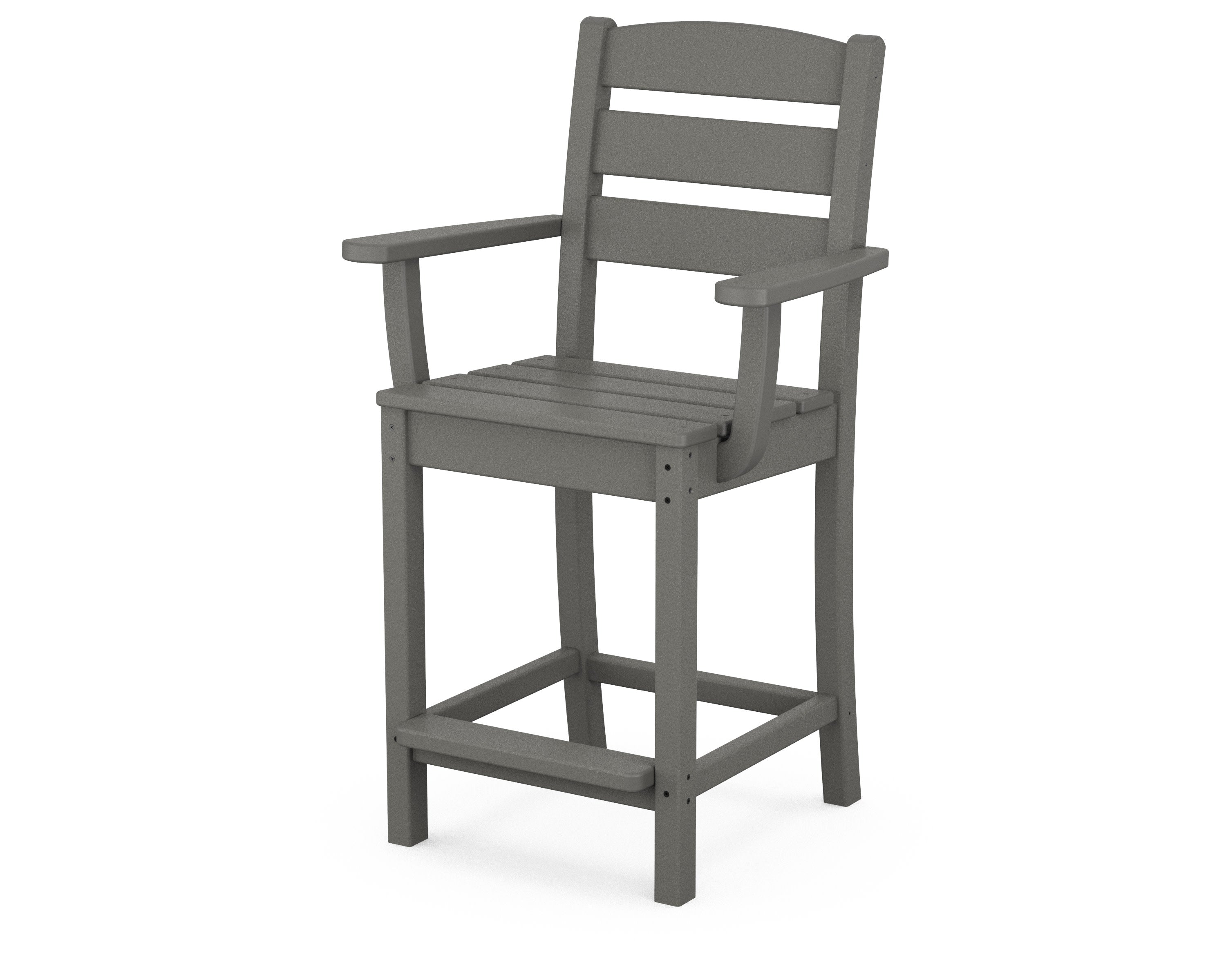 Lakeside Counter Arm Chair in Slate Grey