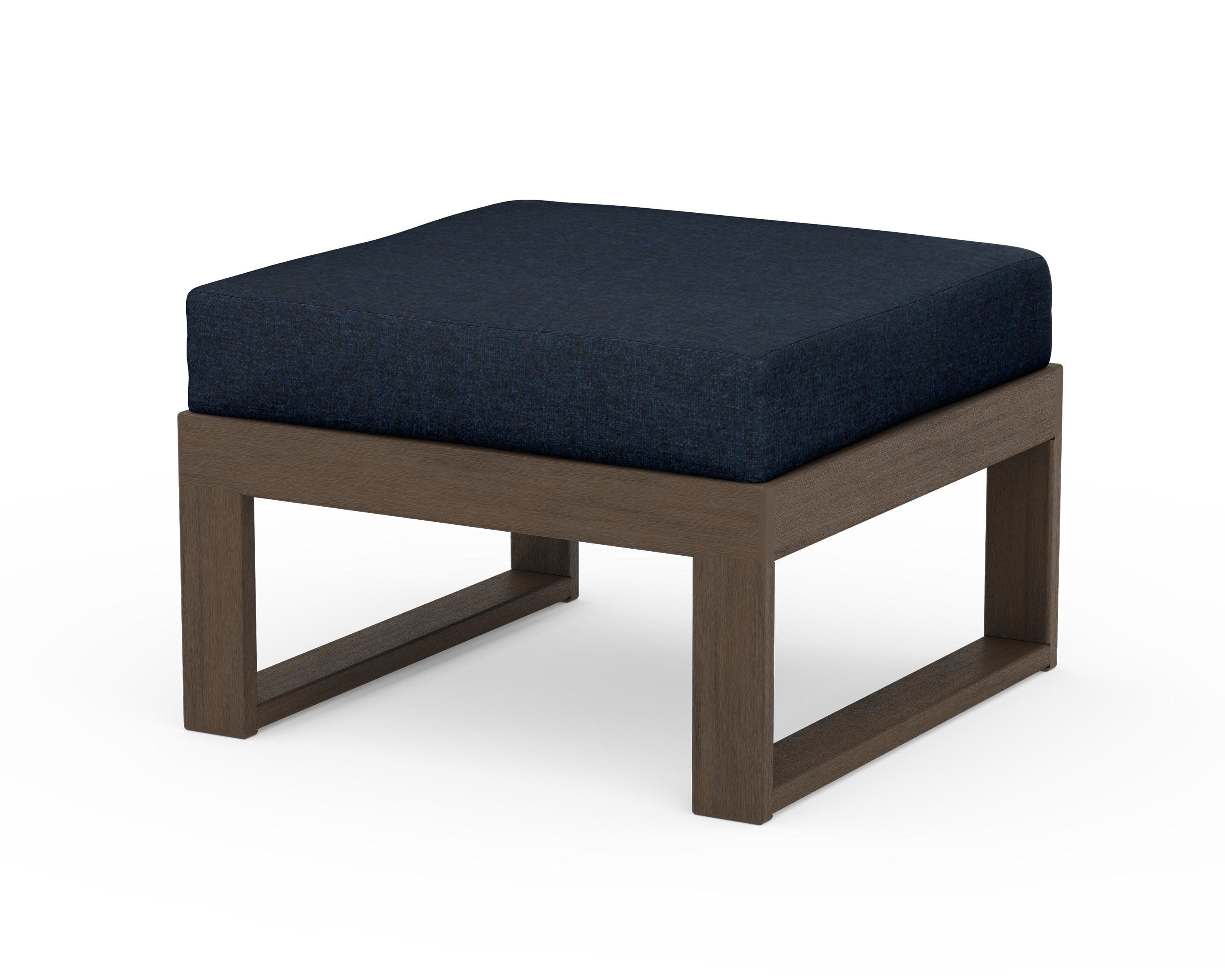 Modular Ottoman - Modern in Kona / Marine Indigo