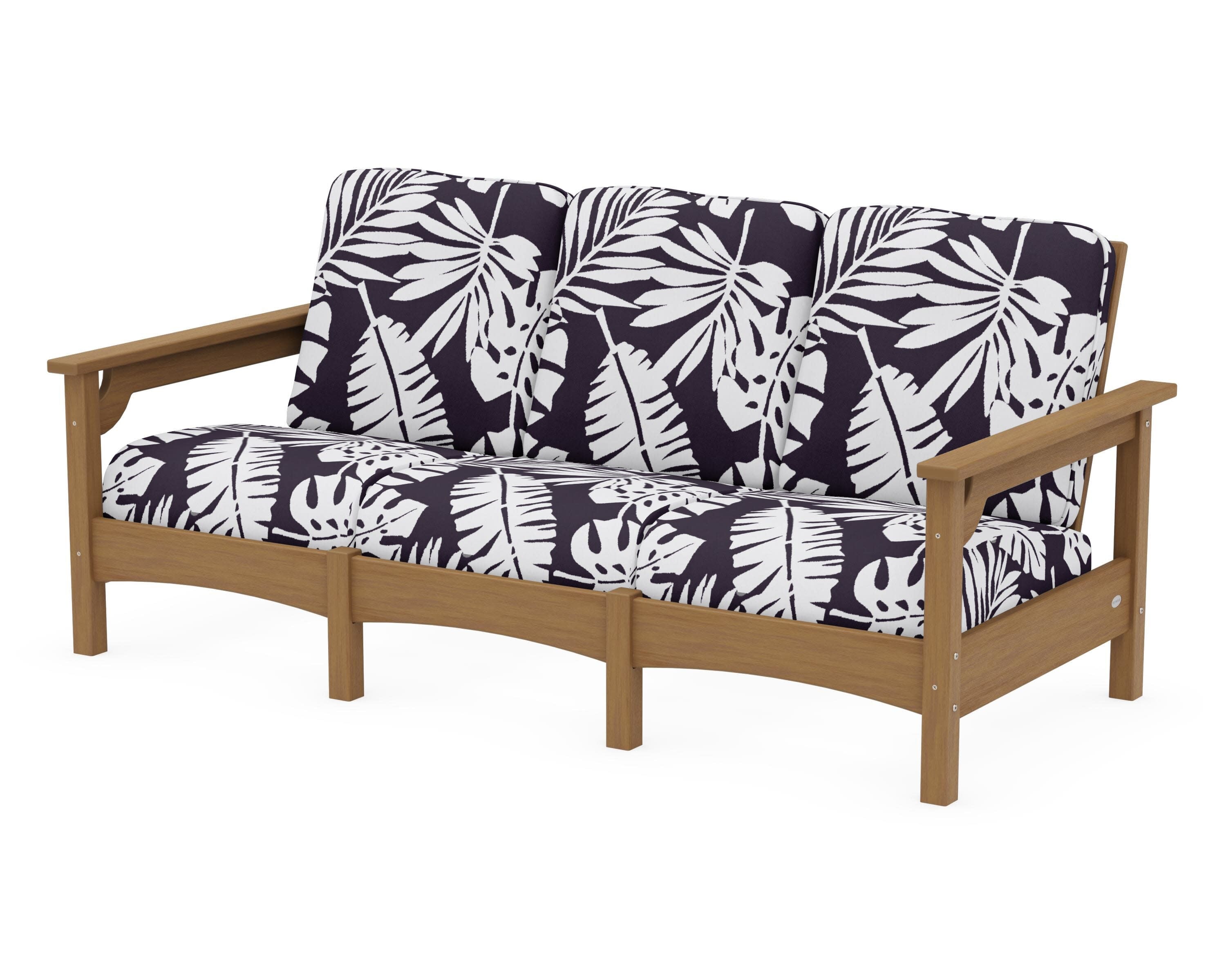 Club Sofa in Natural / Leaf Navy