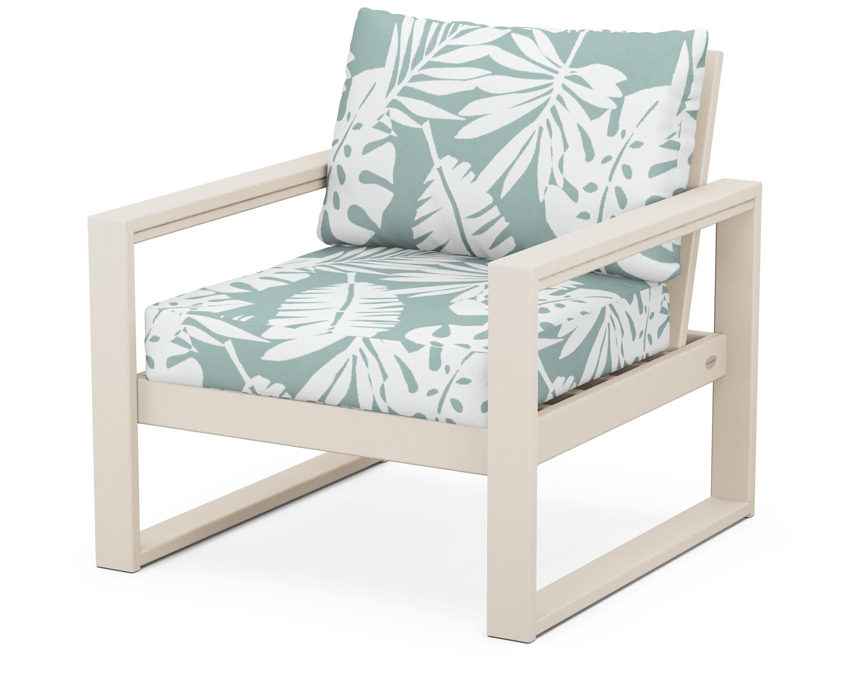 EDGE Club Chair in Sand / Leaf Glacier Spa