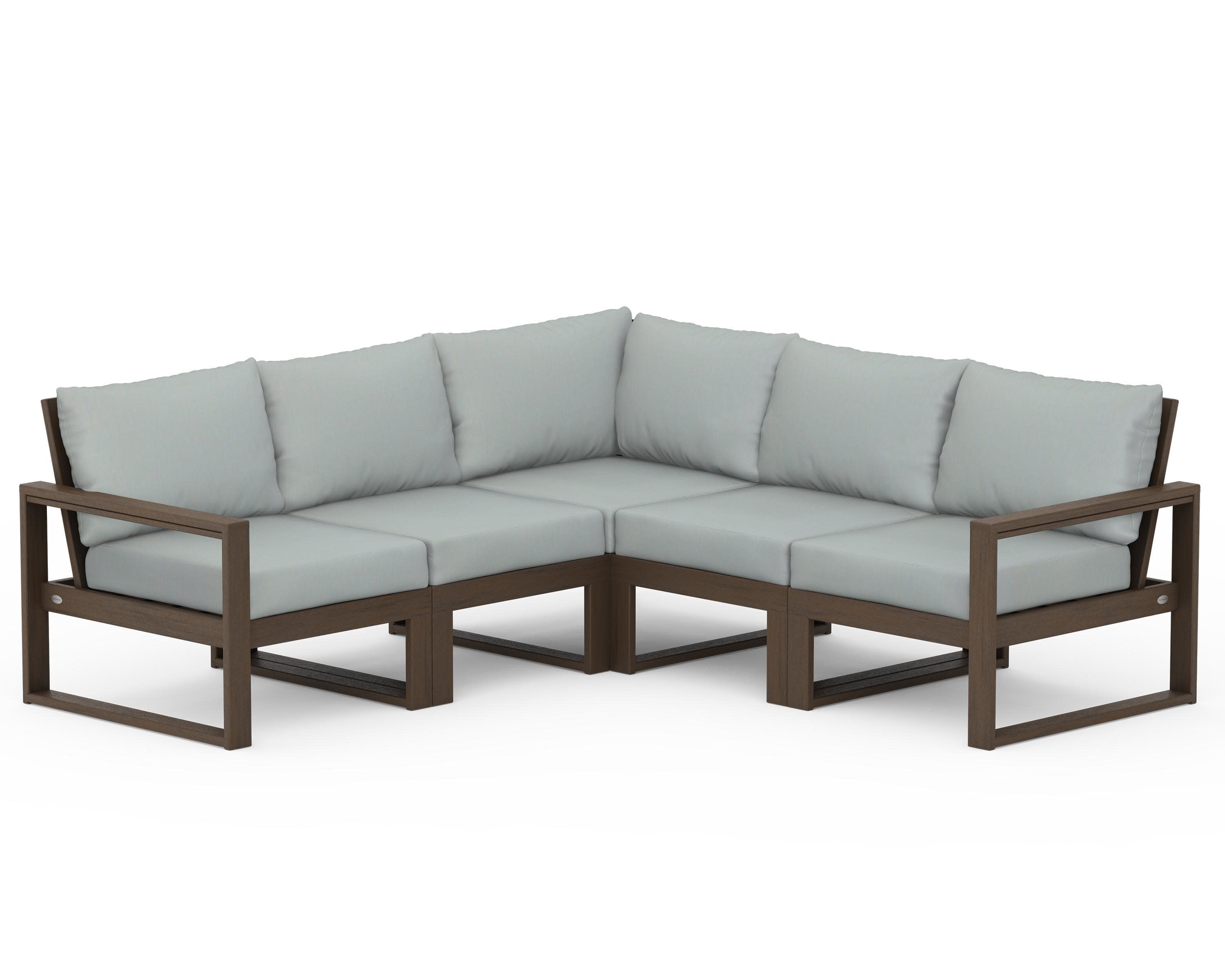 EDGE 5-Piece Modular Deep Seating Set in Kona / Spa