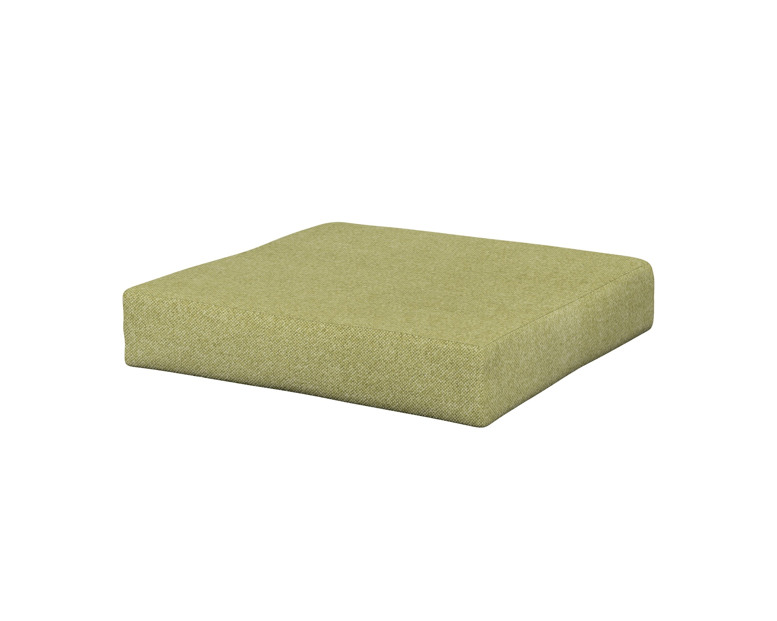 Modular Ottoman Cushion in Chartreuse Boucle