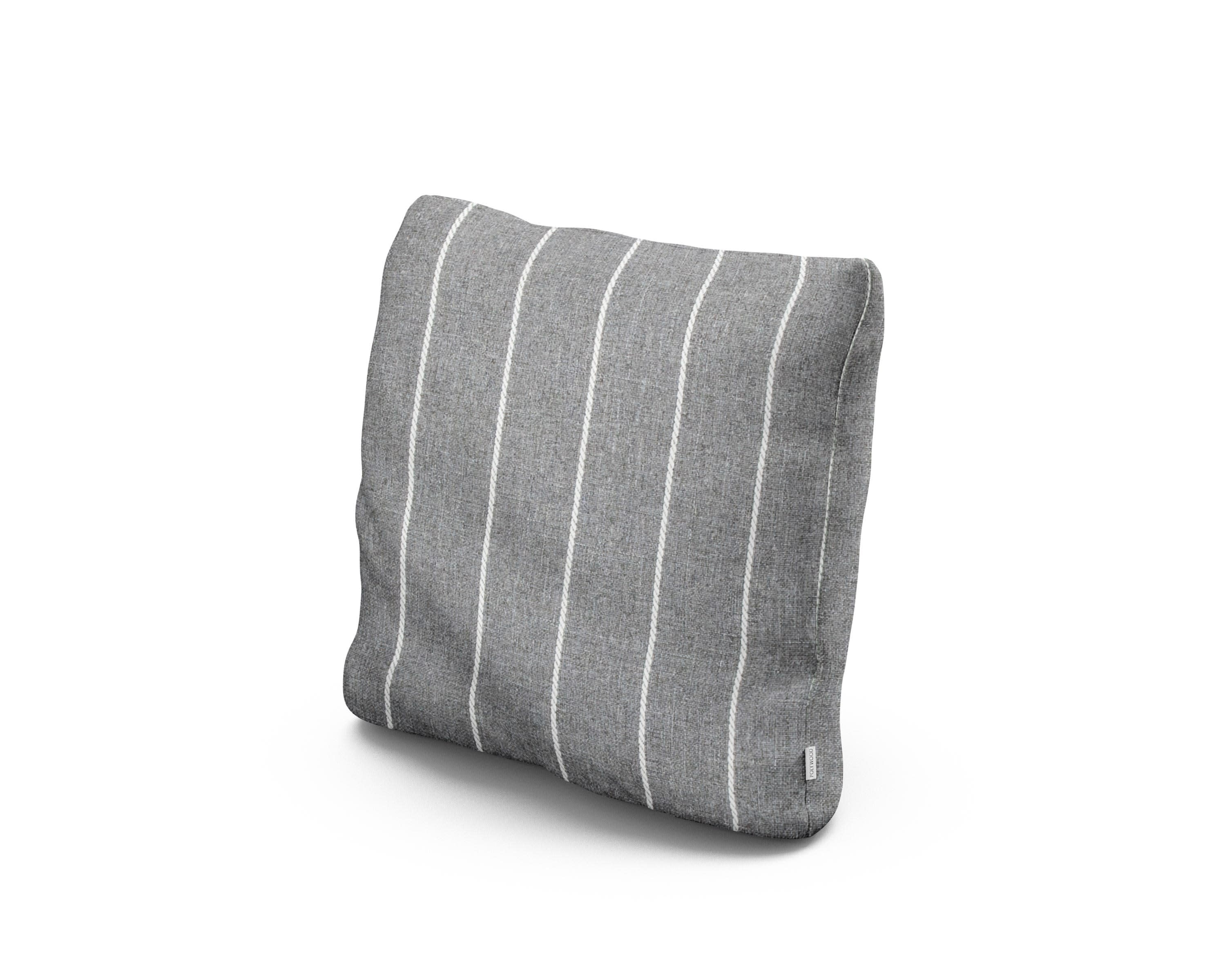 16" Outdoor Throw Pillow in Pencil Pewter