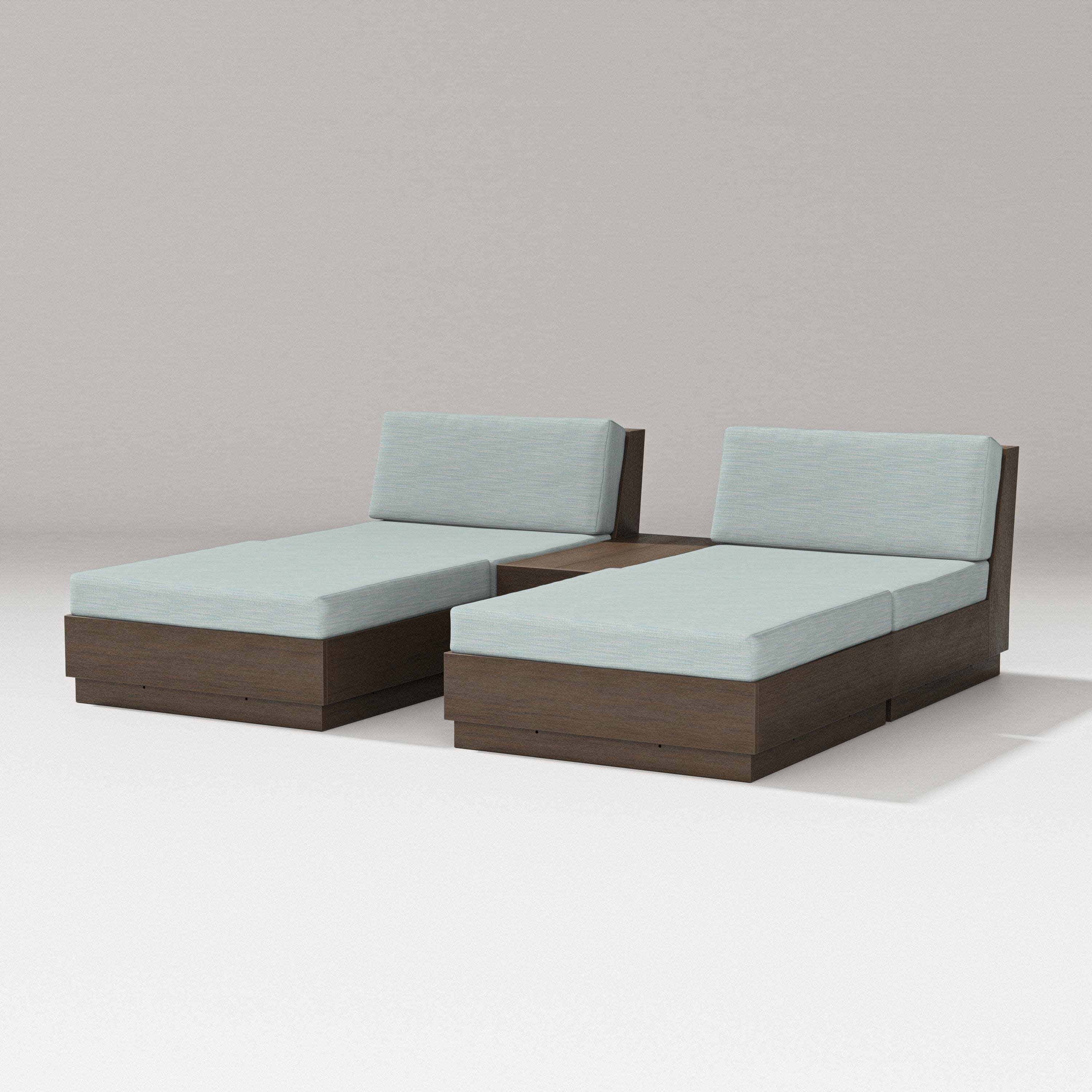 Elevate Double Chaise Set in Kona / Soothe Mist
