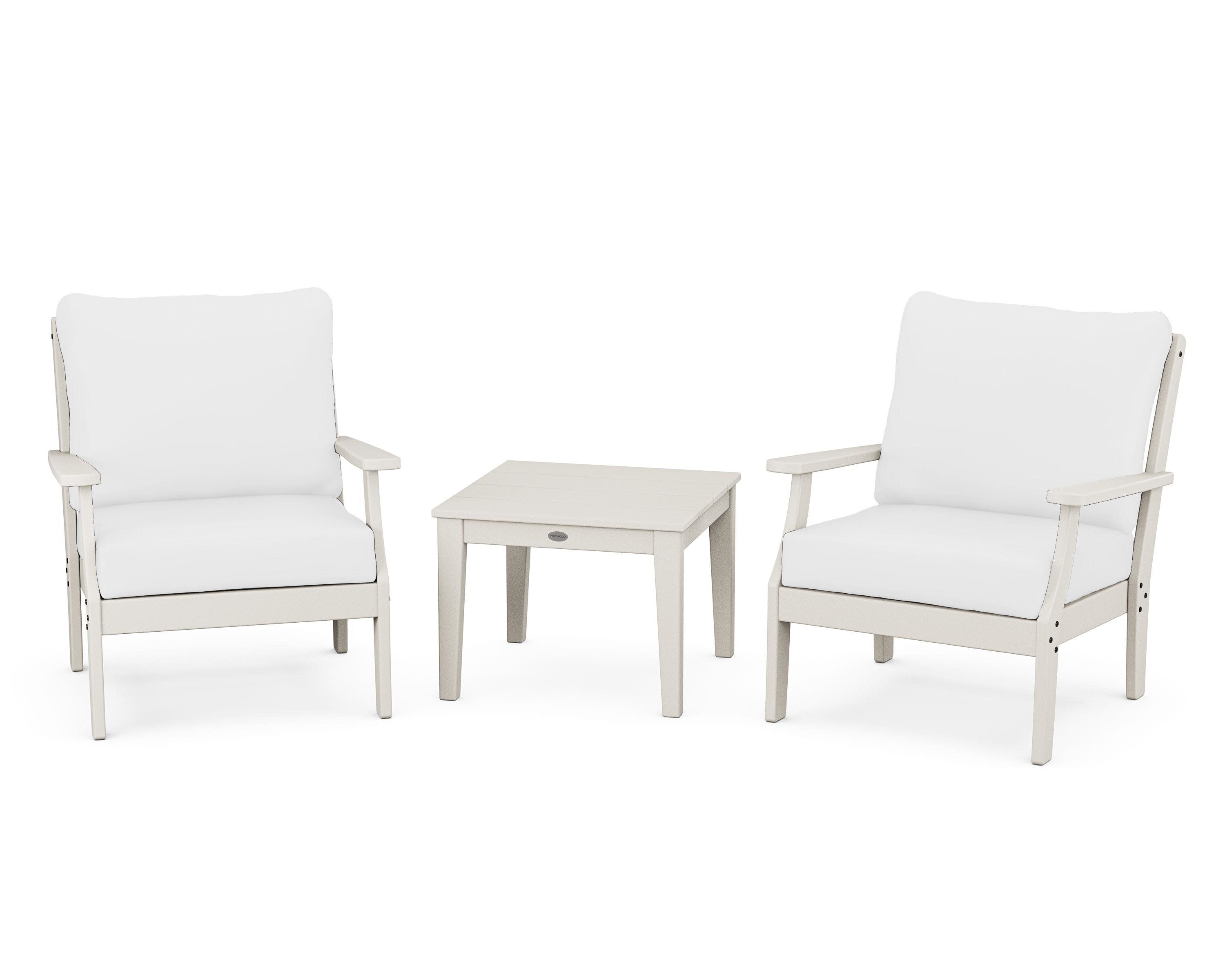 Braxton 3-Piece Deep Seating Set in Sand / Natural