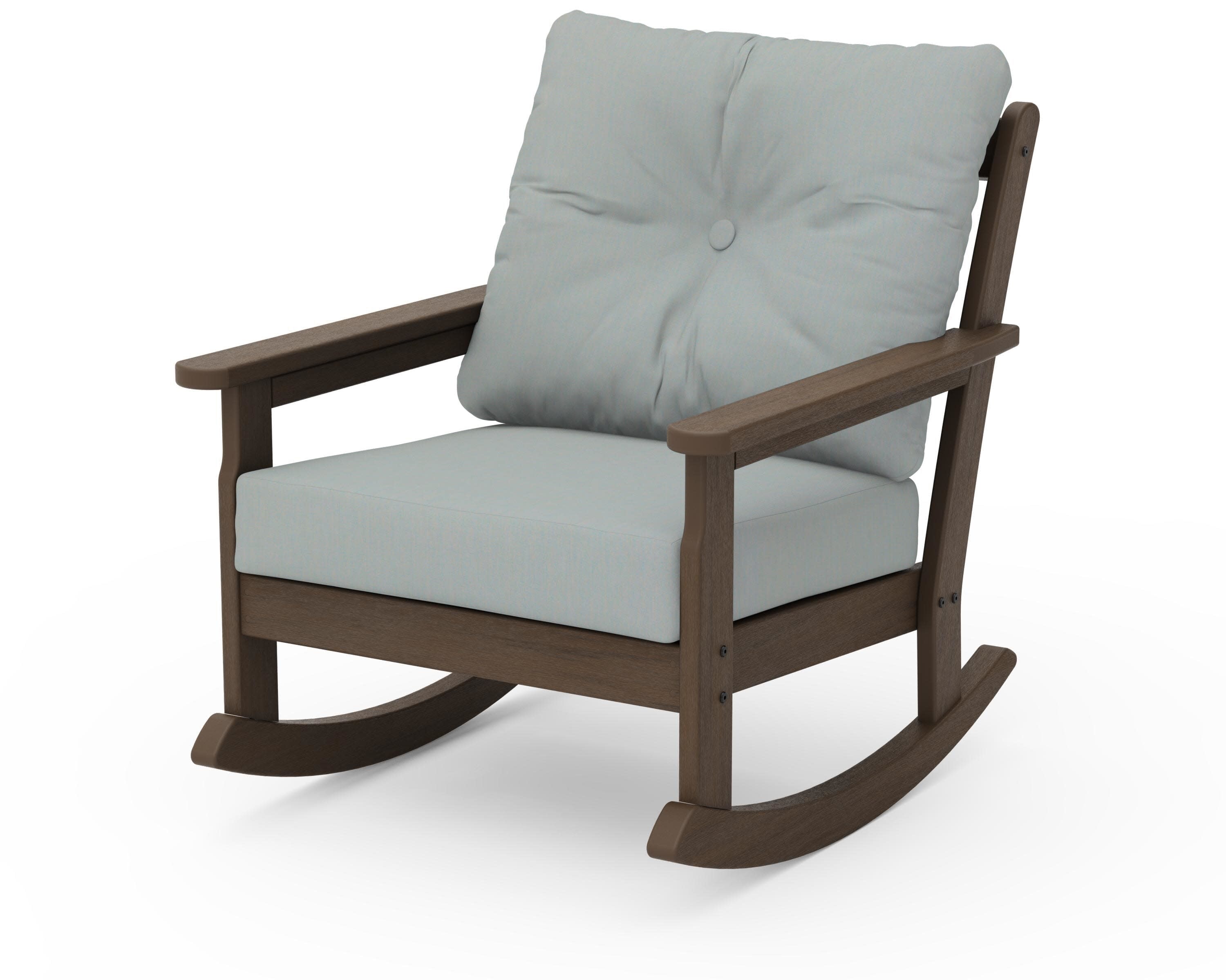 Vineyard Deep Seating Rocking Chair in Kona / Spa