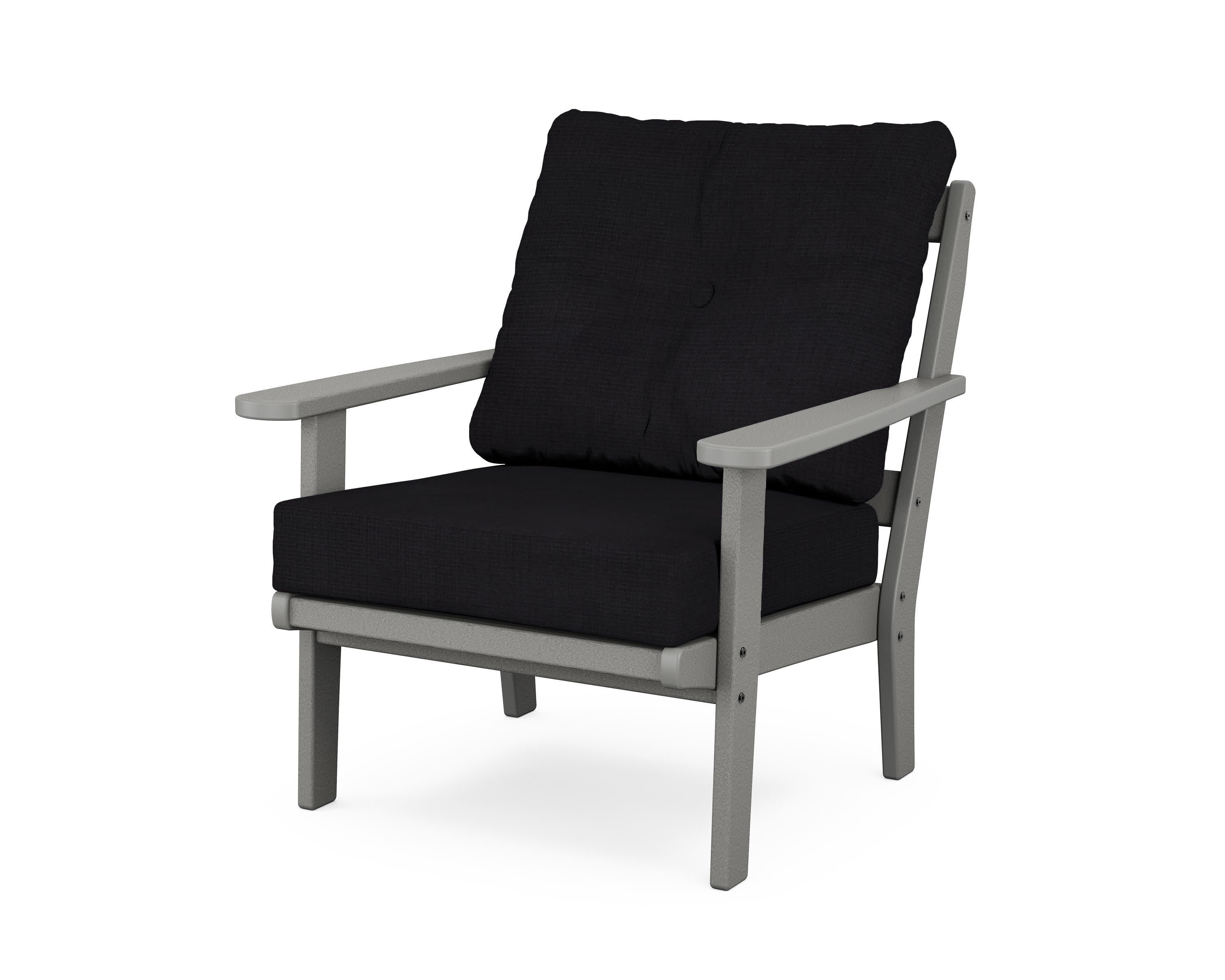 Mission Deep Seating Chair in Slate Grey / Midnight Linen