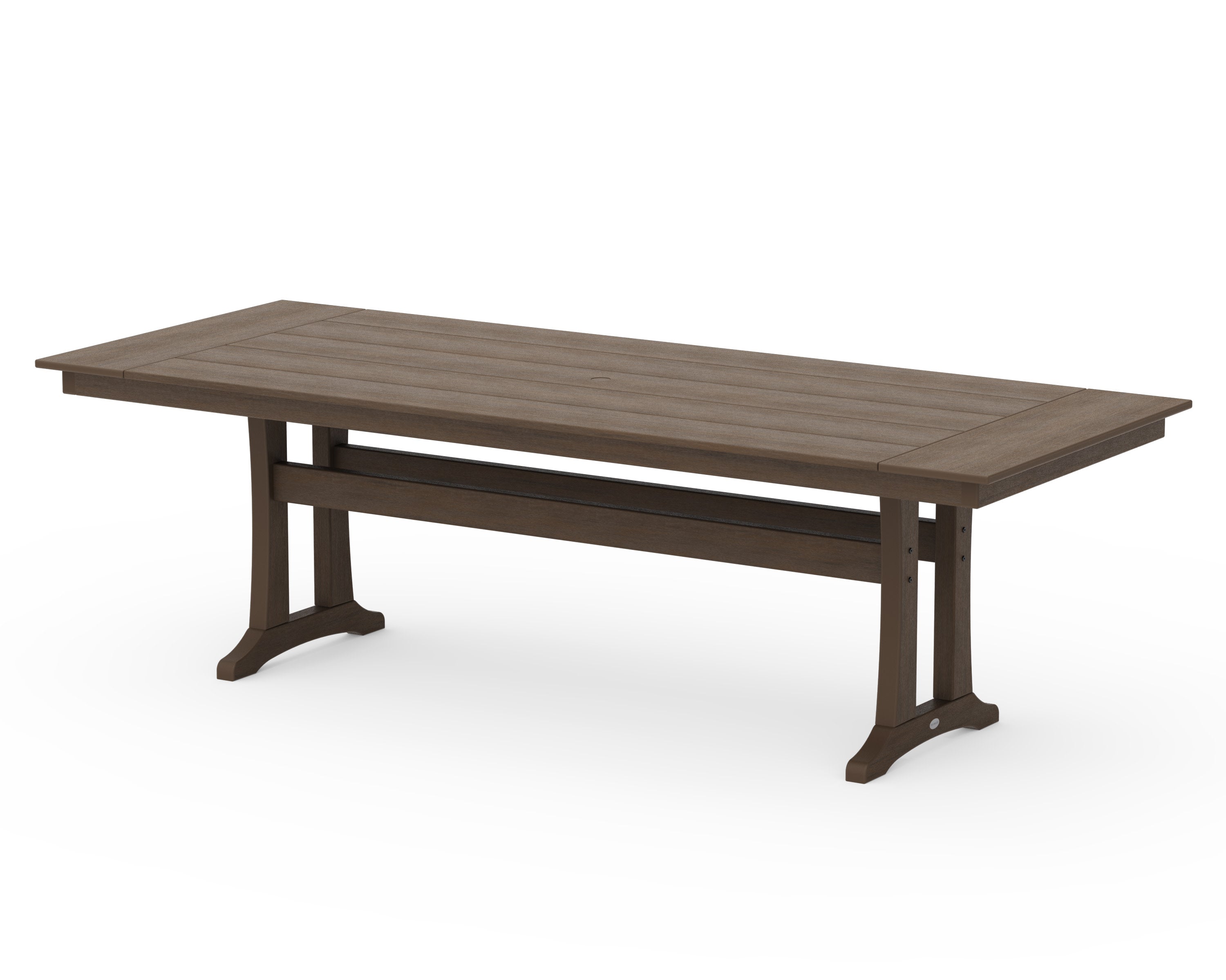 Farmhouse Trestle 38" x 96" Dining Table in Kona
