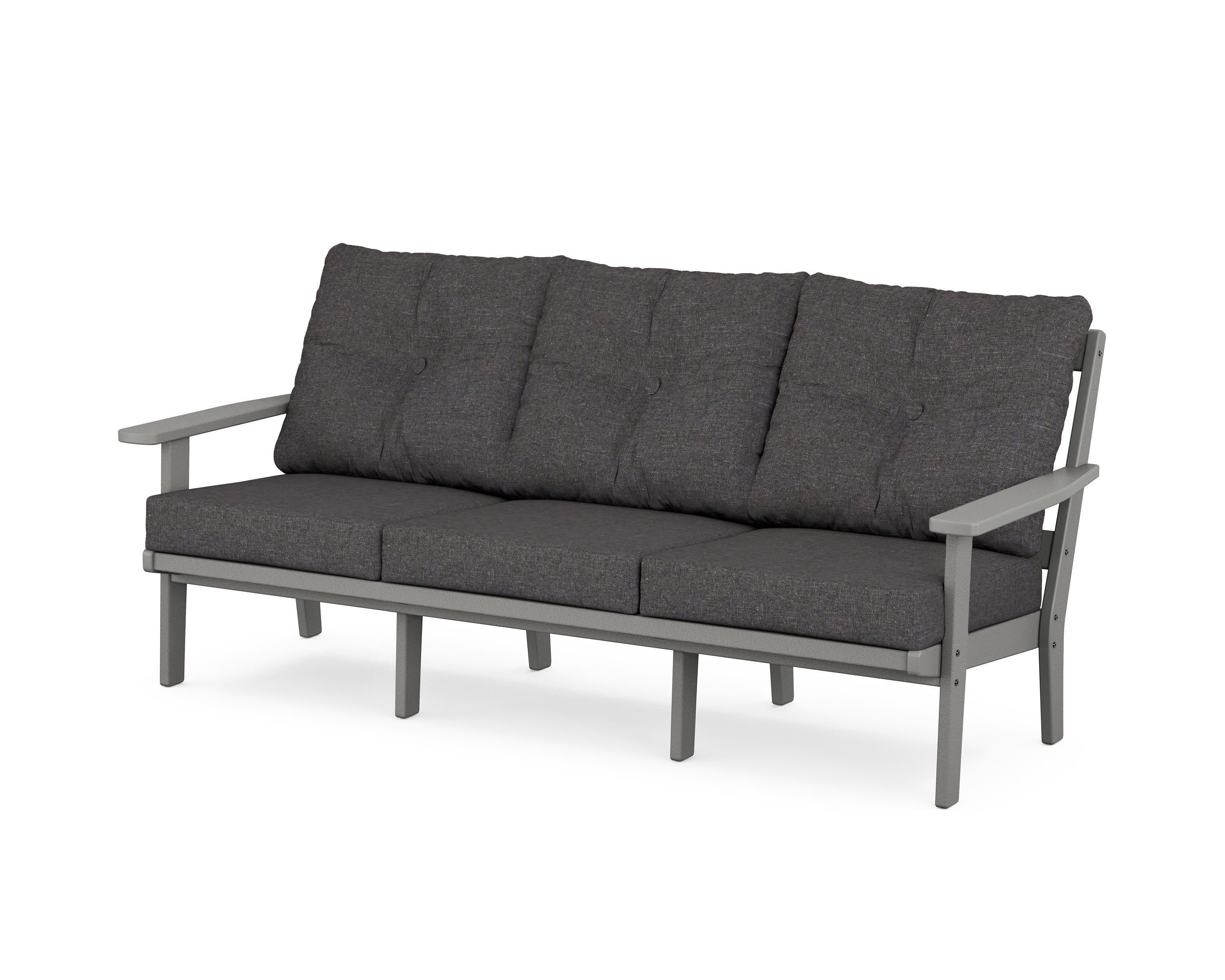 PrairieDeep Seating Sofa in Slate Grey / Ash Charcoal