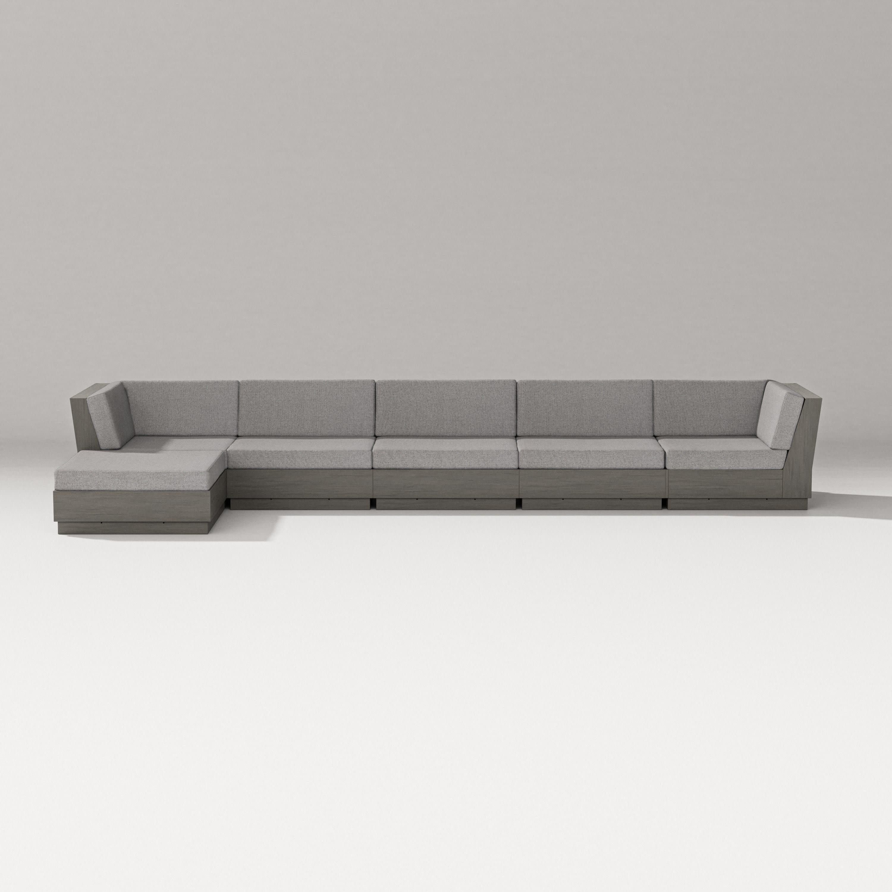 Elevate 6-Piece Chaise Sectional in Driftwood / Grey Mist
