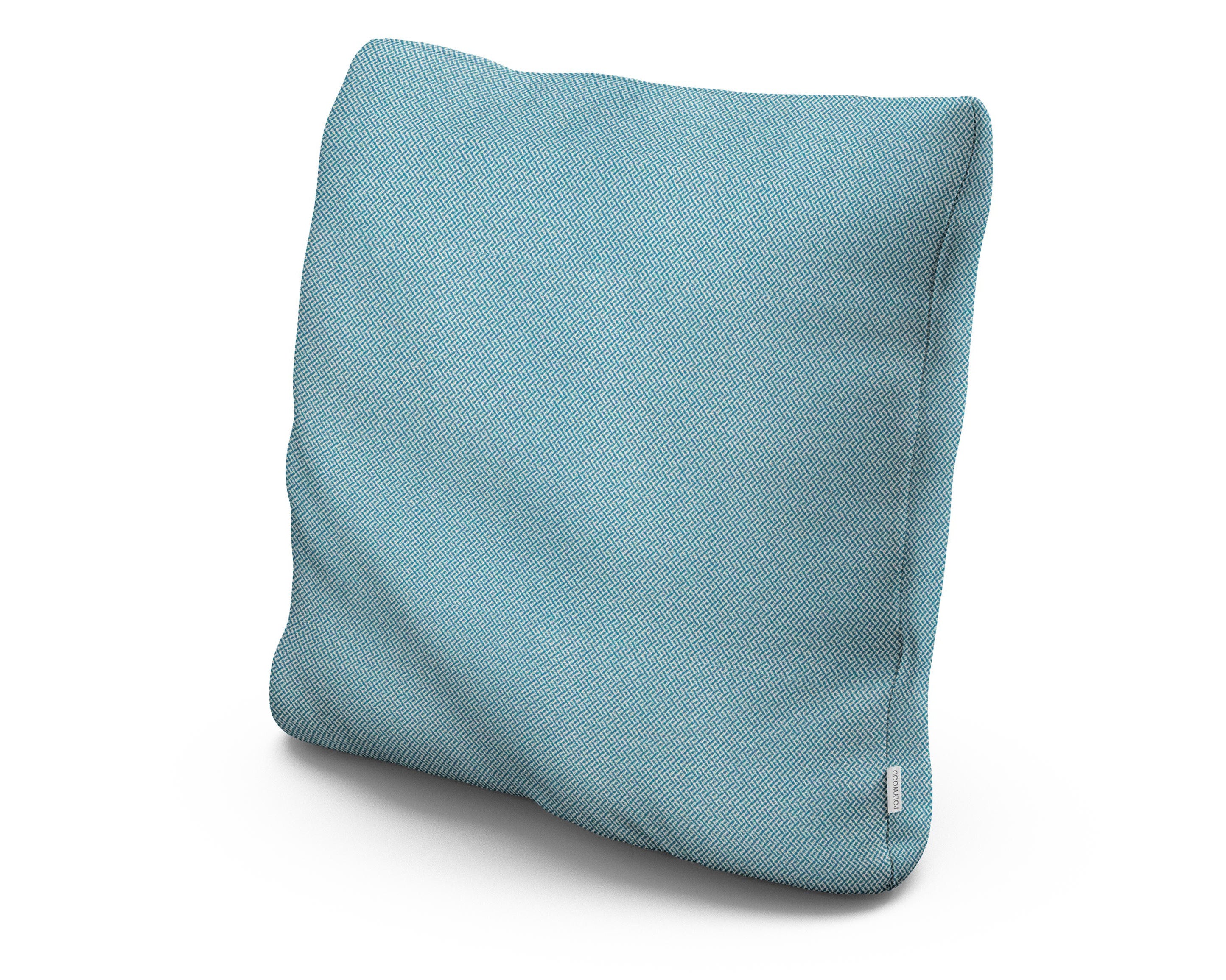 22" Outdoor Throw Pillow in Lattice Sky Blue