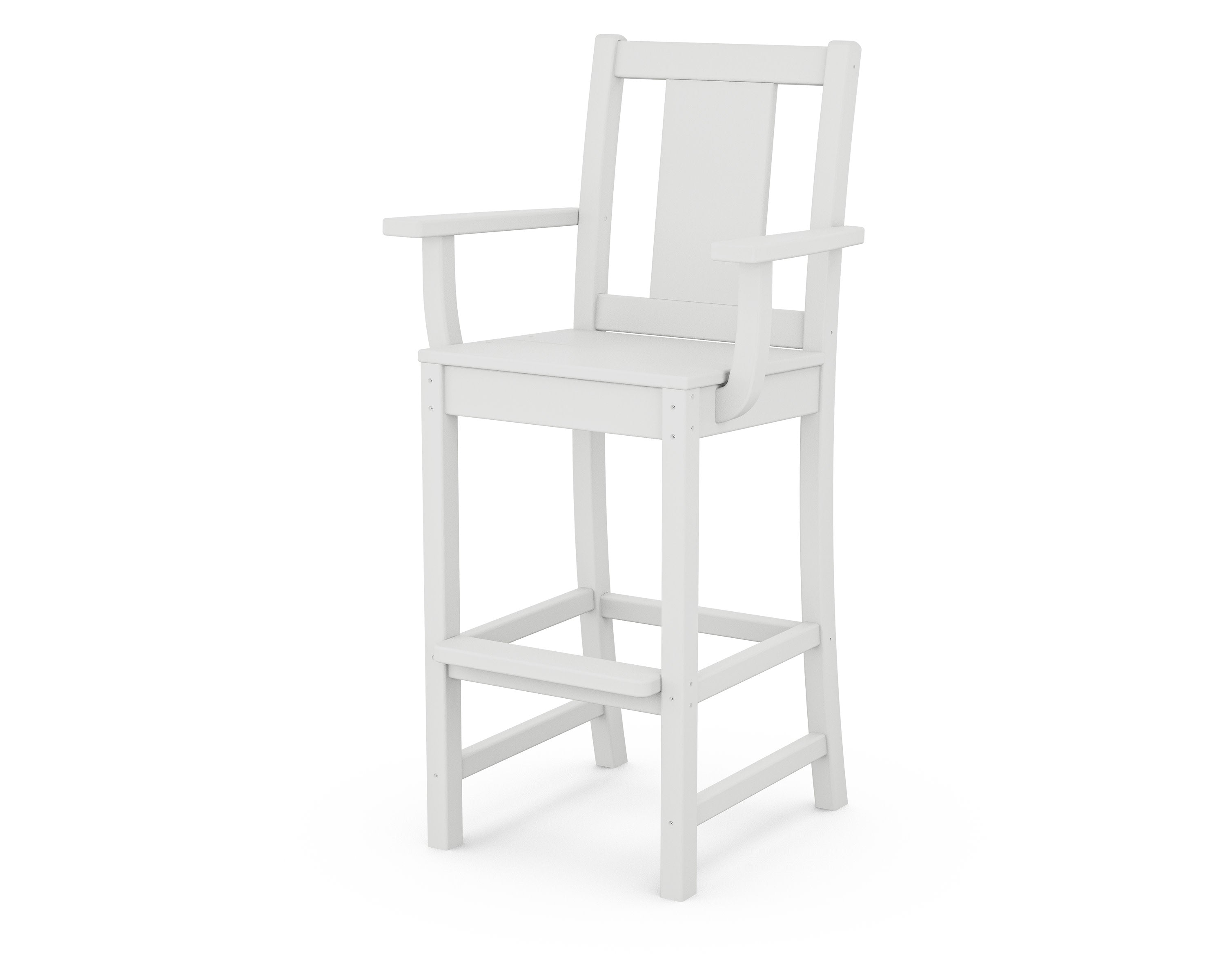 Prairie Bar Arm Chair in White