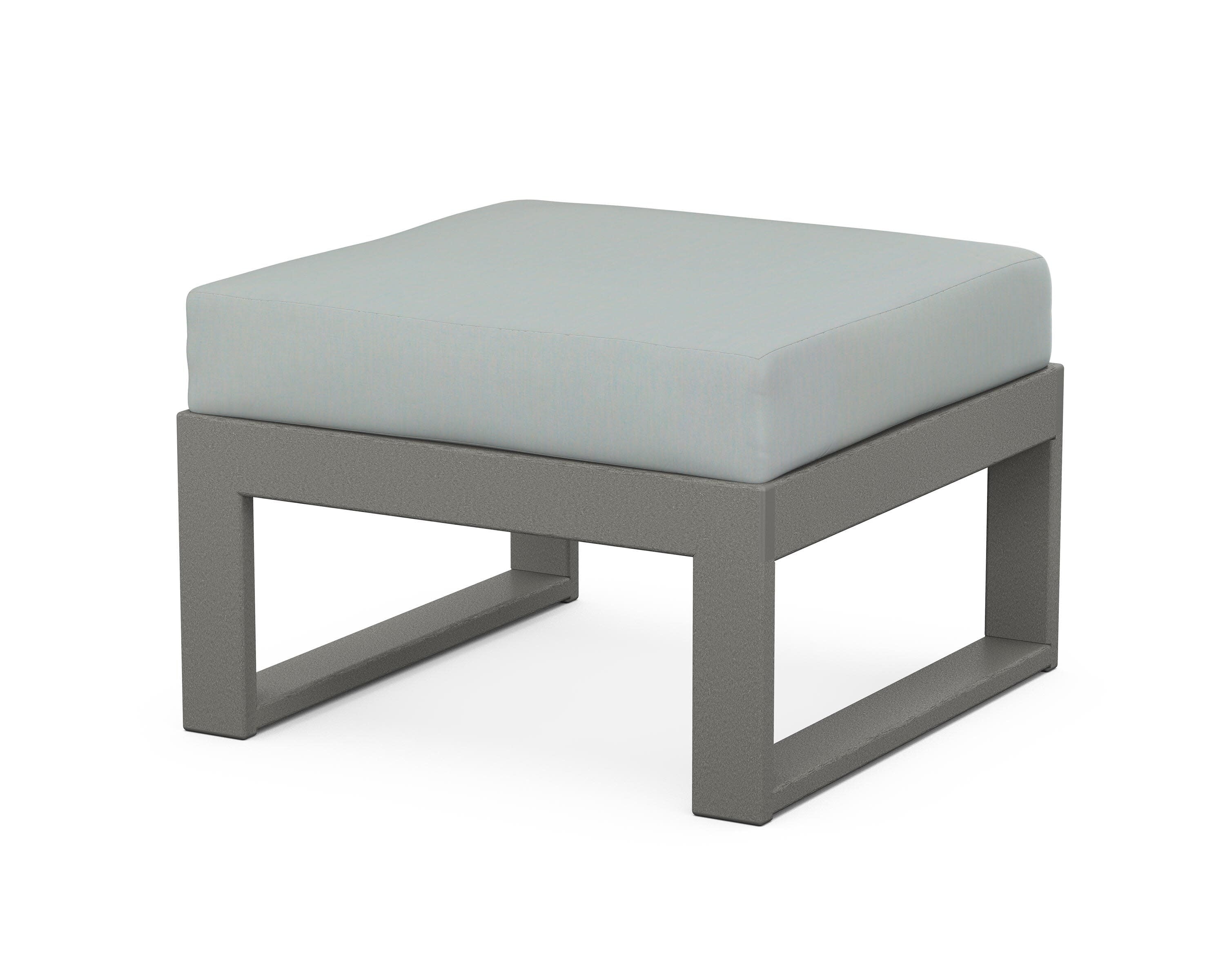Modular Ottoman - Modern in Slate Grey / Spa
