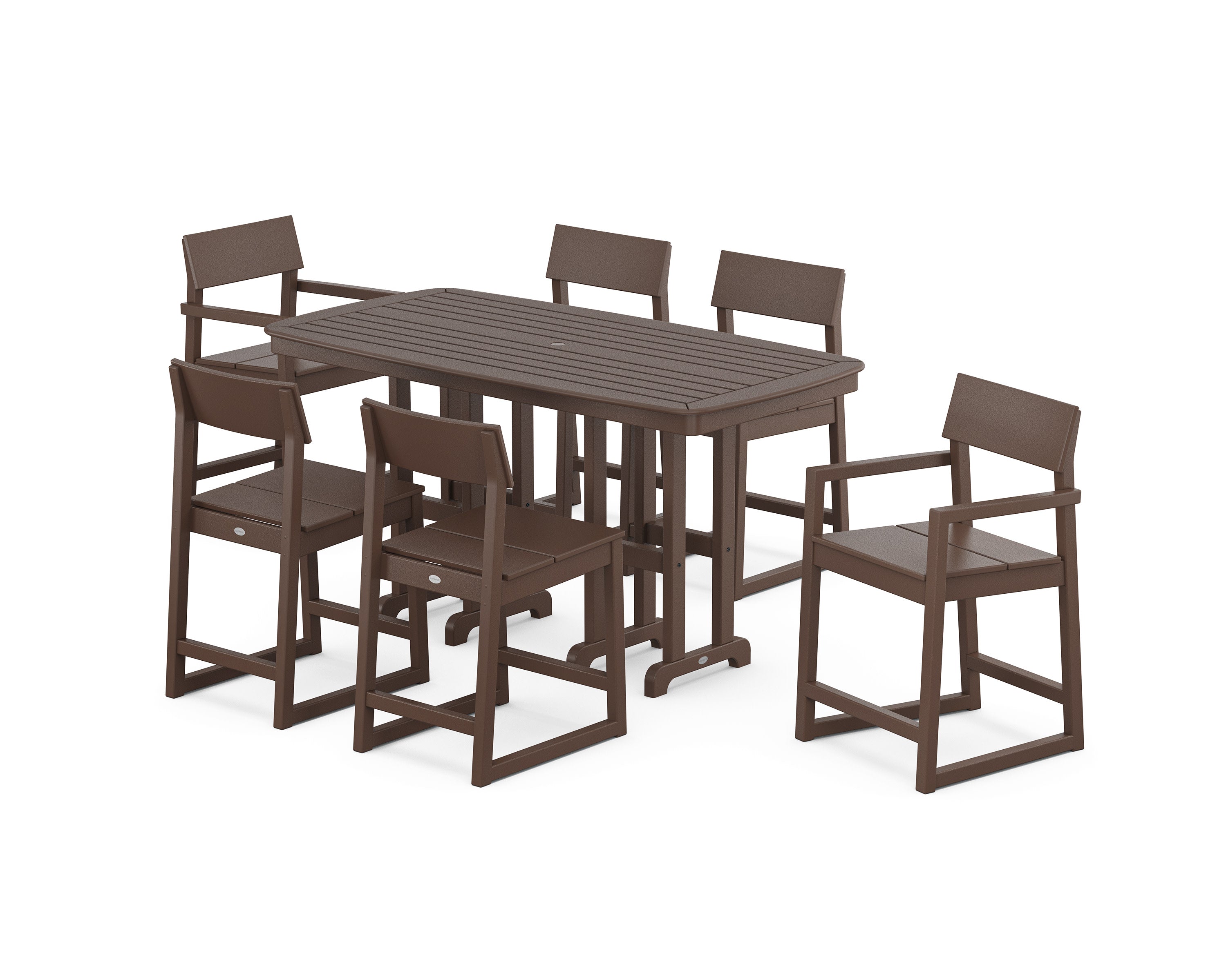 EDGE 7-Piece Counter Set in Mahogany