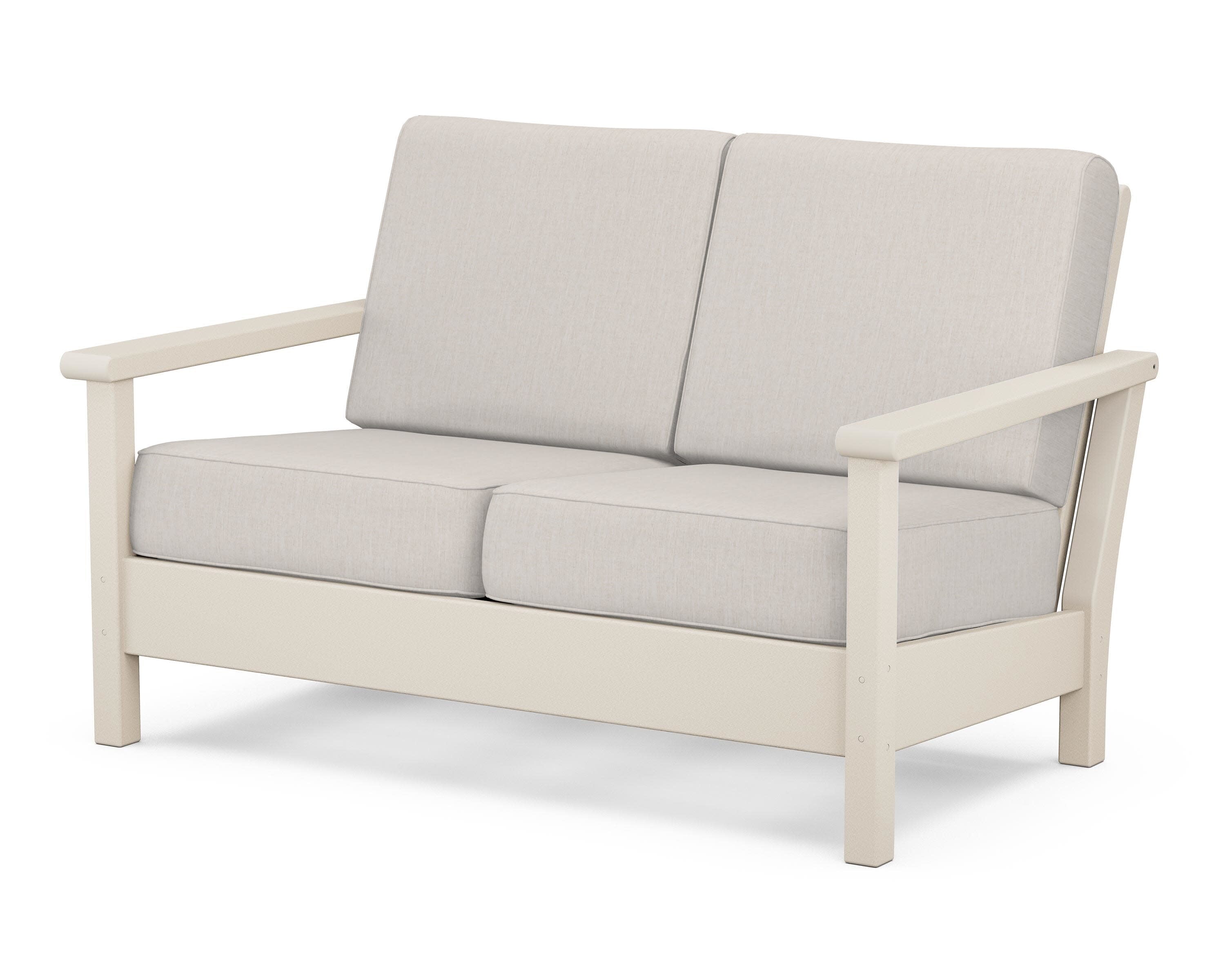 Harbour Deep Seating Loveseat in Sand / Cast Ash