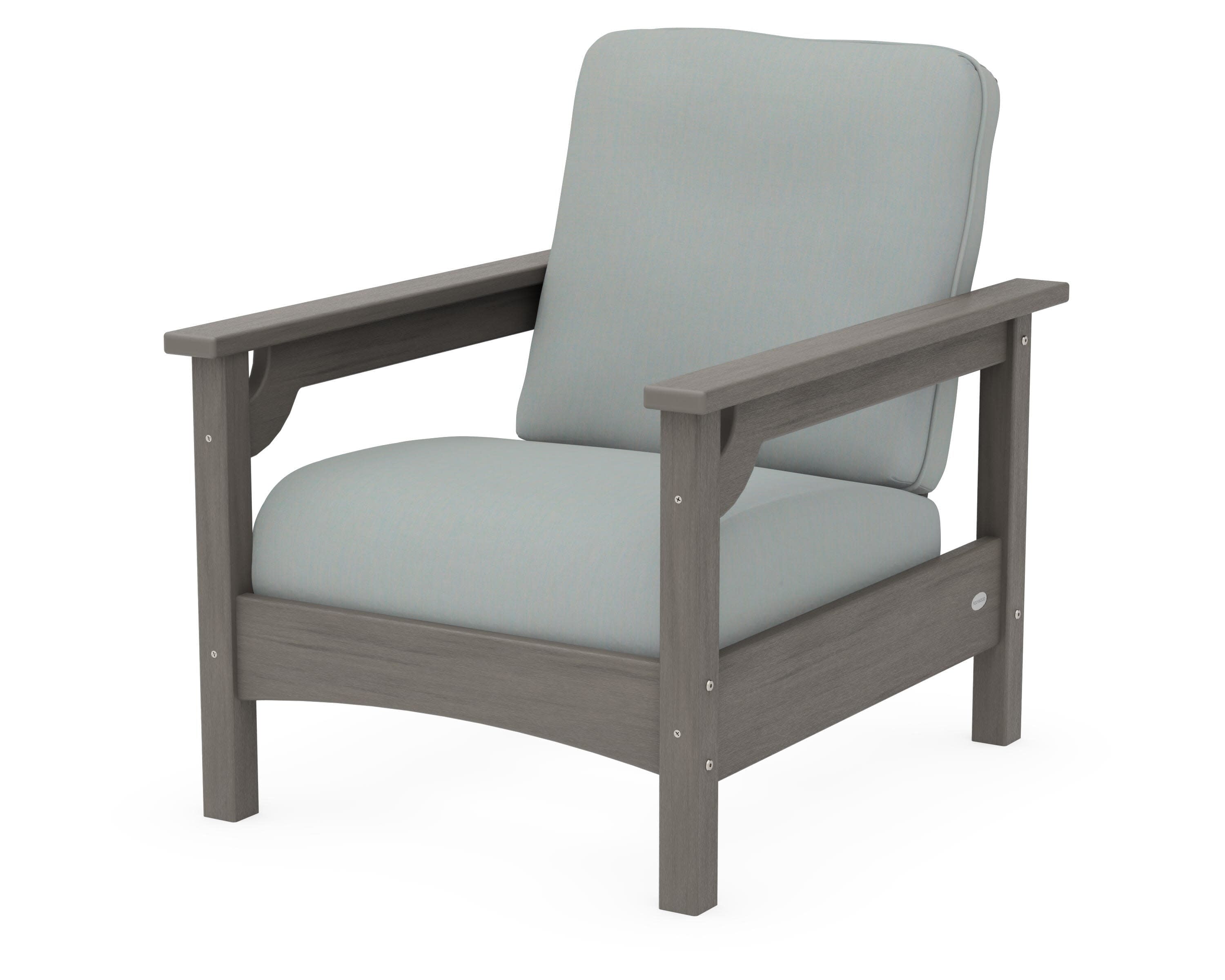 Club Chair in Driftwood / Spa