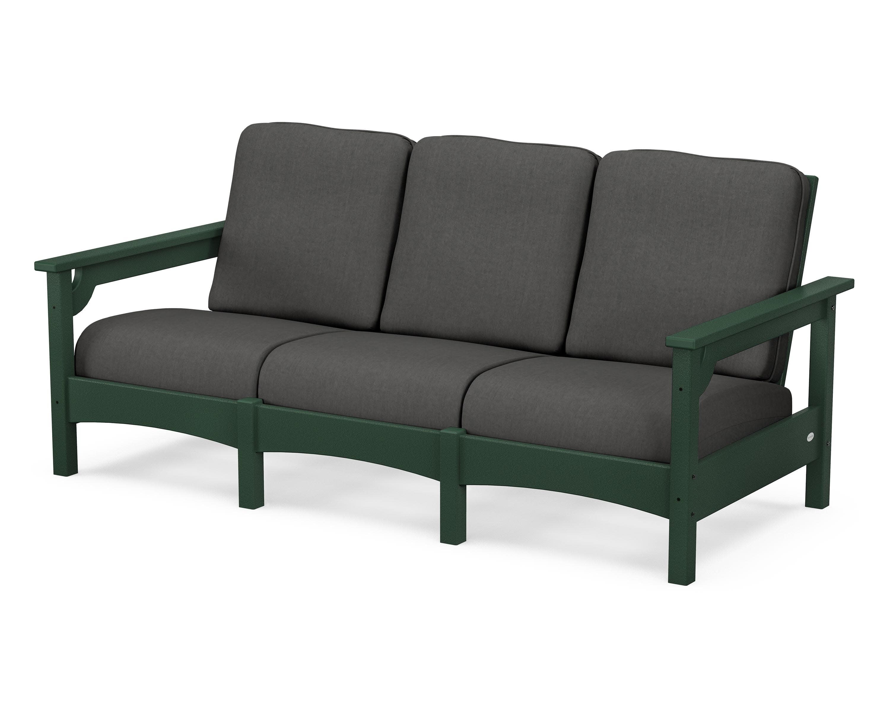 Club Sofa in Green / Spectrum Carbon