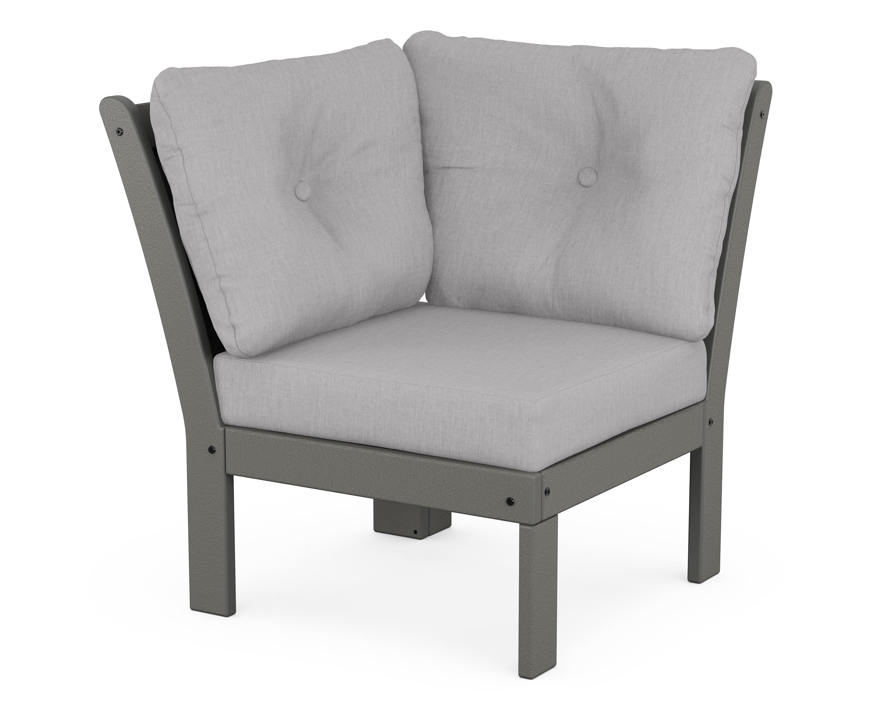 Vineyard Modular Corner Chair in Slate Grey / Granite