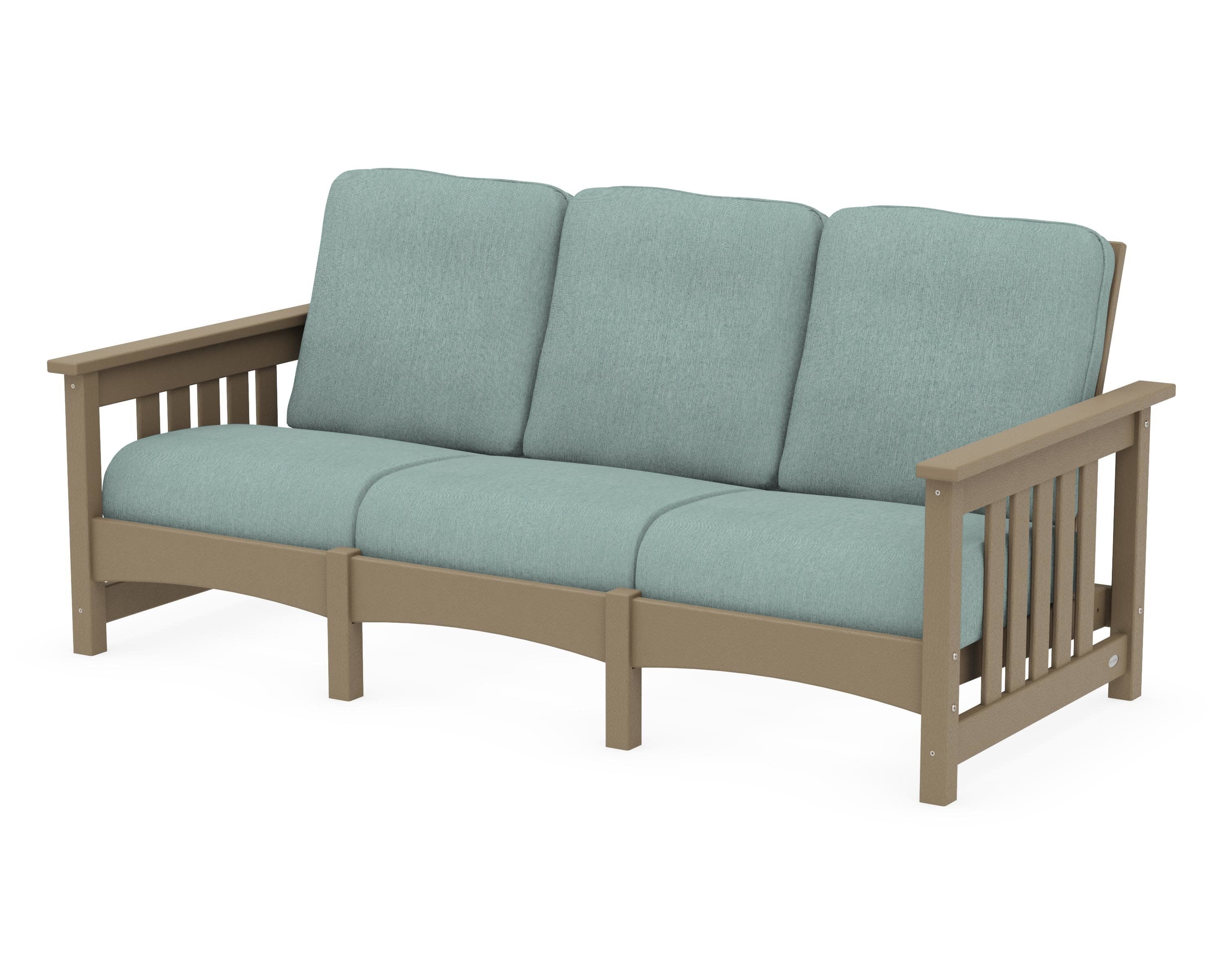 Club Mission Sofa in Vintage Sahara / Glacier Spa