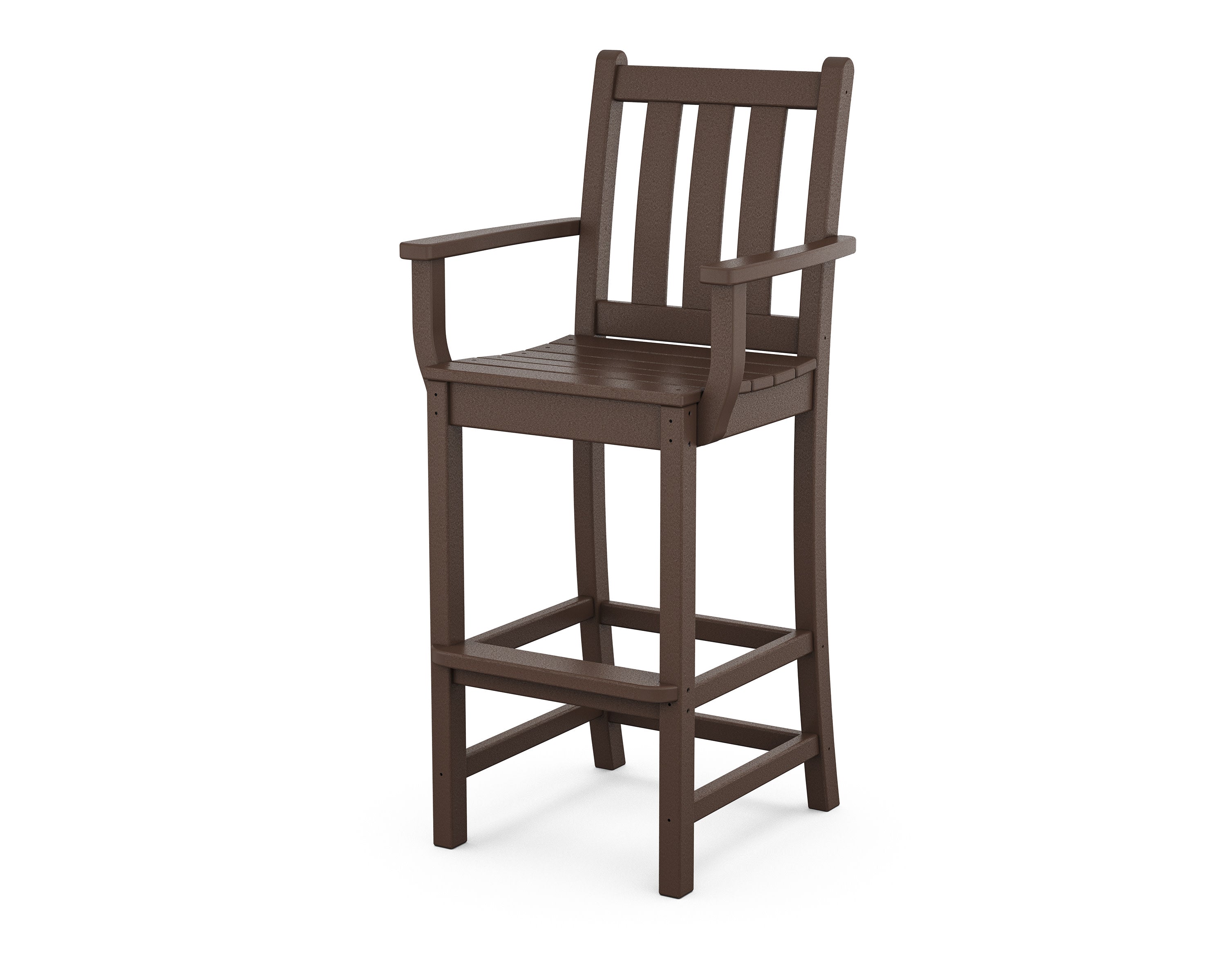 Traditional Garden Bar Arm Chair in Mahogany