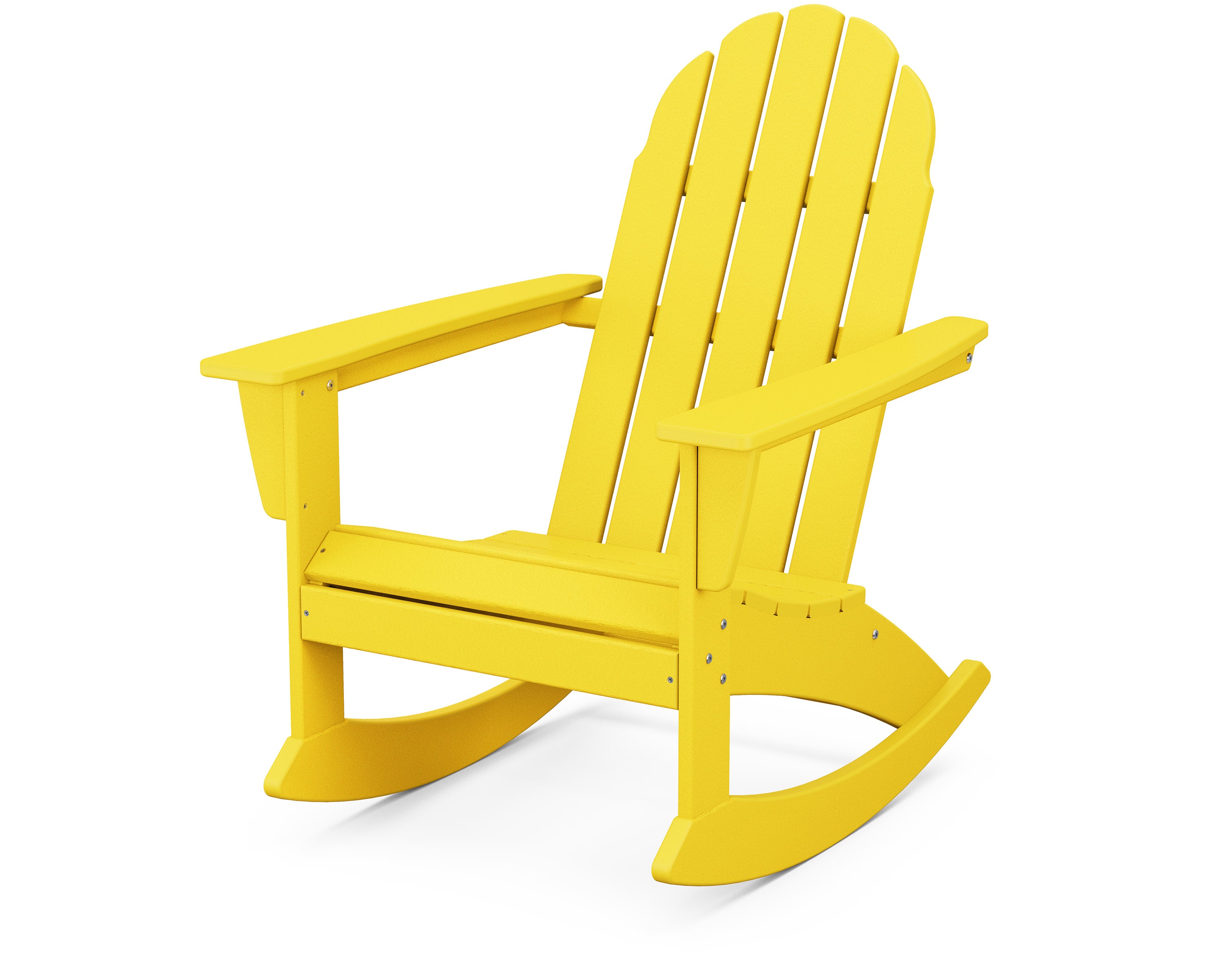 Vineyard Adirondack Rocking Chair in Lemon