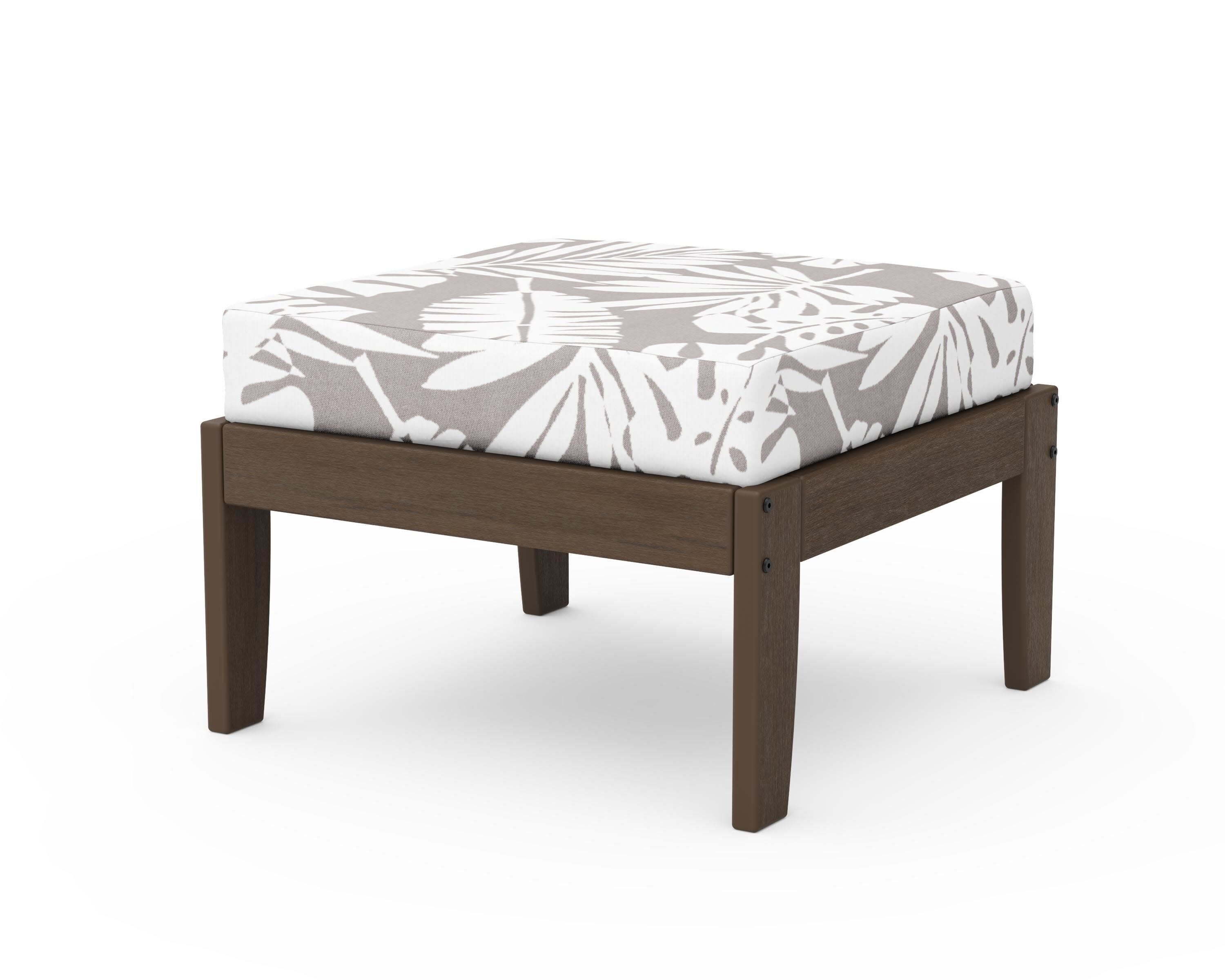 Modular Ottoman - Classic in Kona / Leaf Grey Mist
