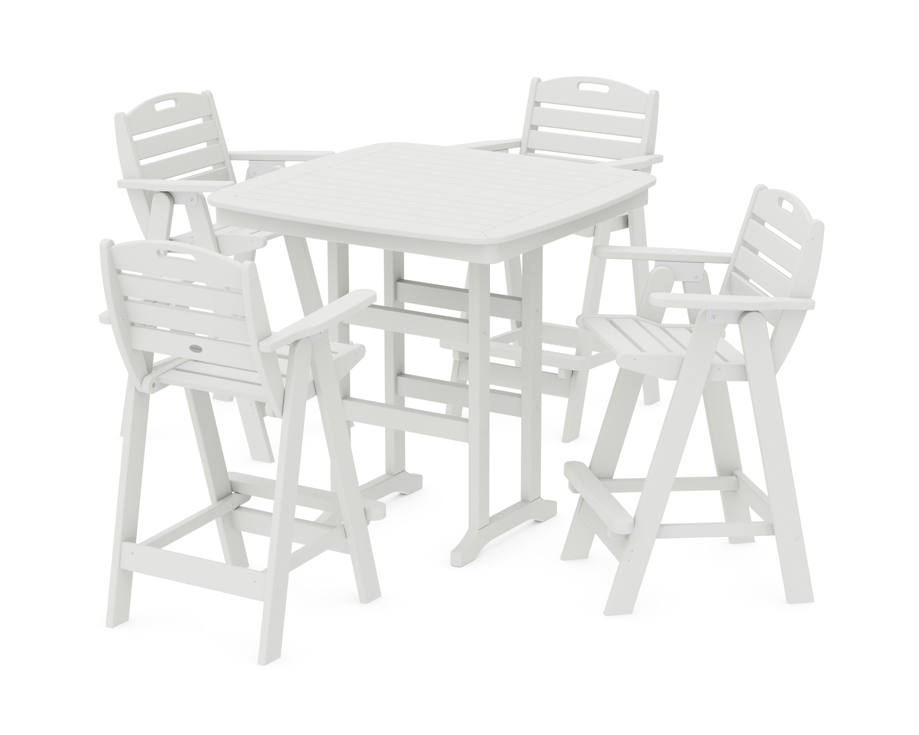 Nautical 5-Piece Bar Set in Vintage White