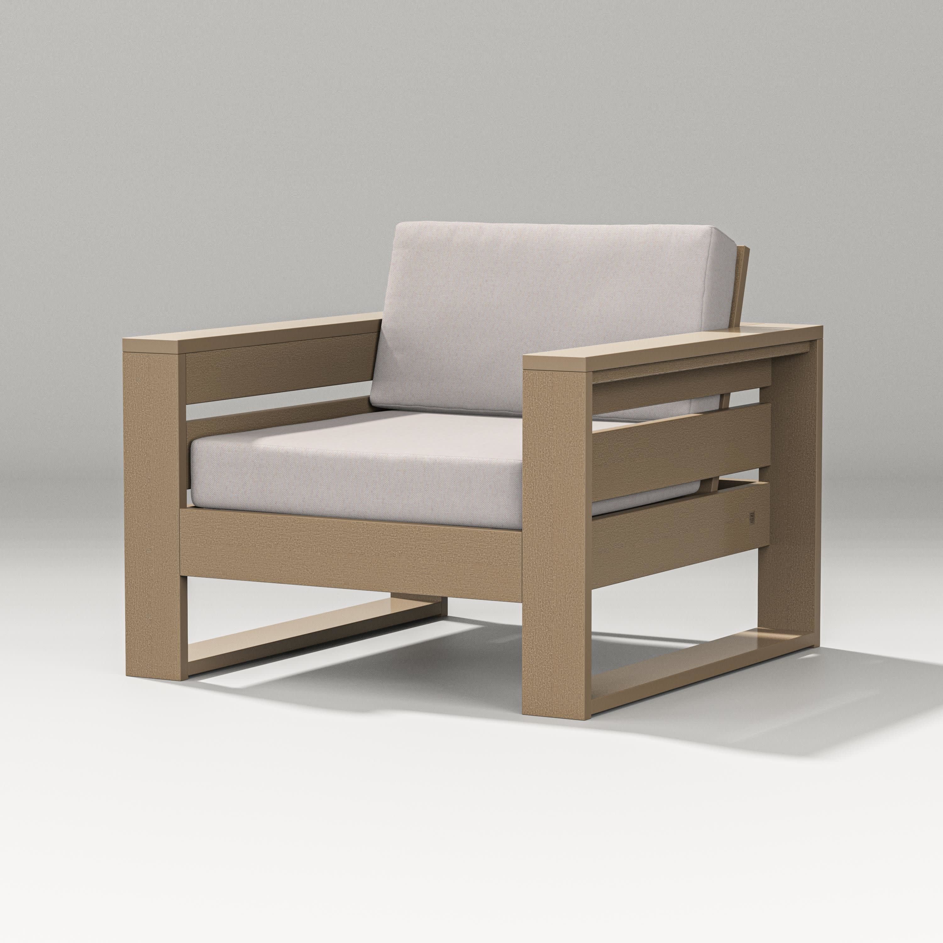 Latitude Lounge Chair in Vintage Sahara / Dune Burlap
