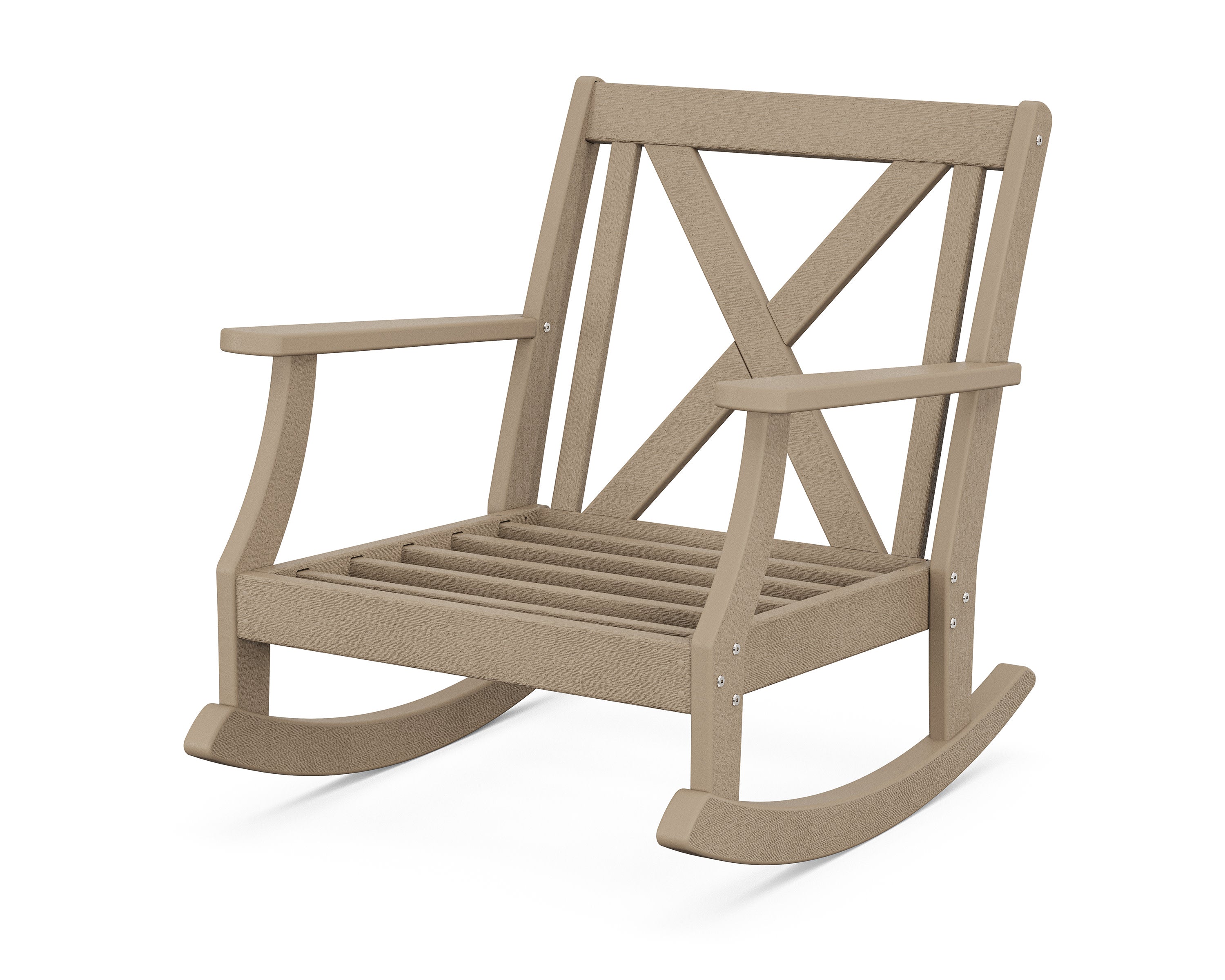 Braxton Deep Seating Rocking Chair Frame in Vintage Sahara